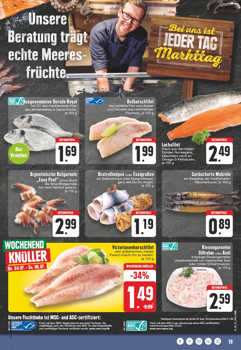 Edeka Prospekt ab Montag - Nordrhein - Westfalen Seite 19