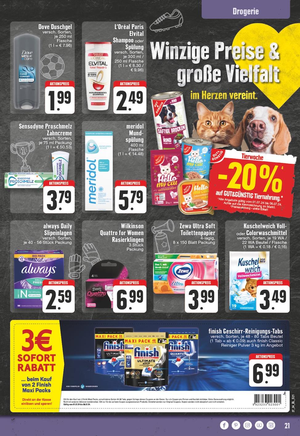 Edeka Prospekt ab Montag - Nordrhein - Westfalen Seite 21
