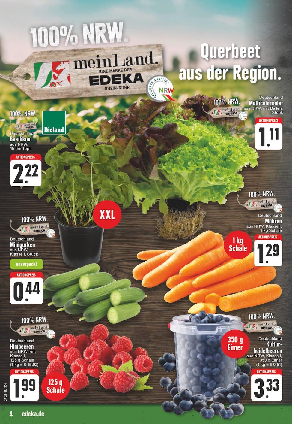Edeka Prospekt ab Montag - Nordrhein - Westfalen Seite 4