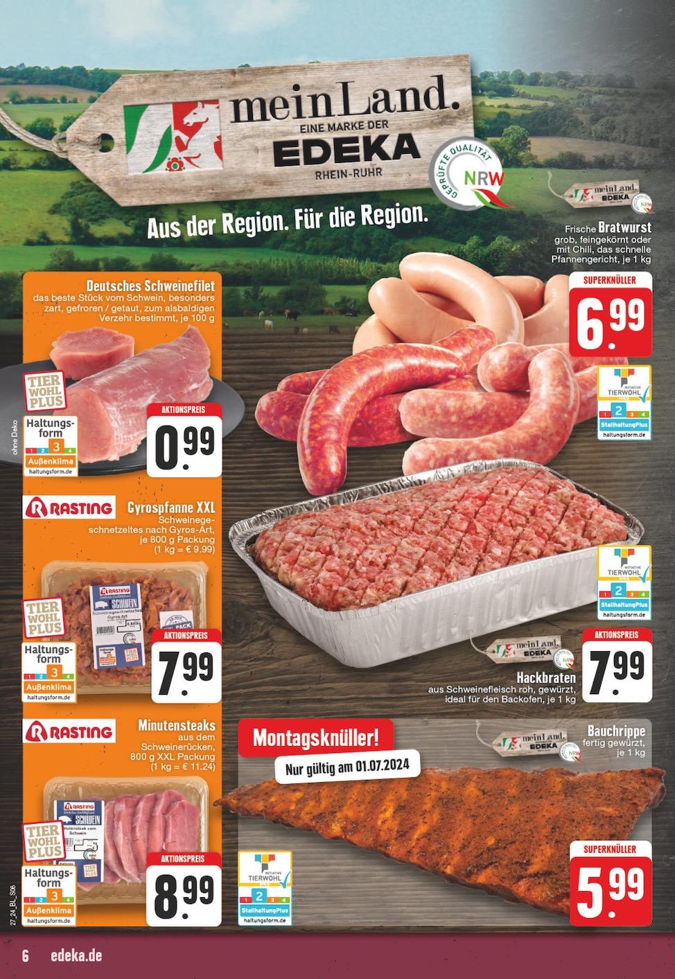 Edeka Prospekt ab Montag - Nordrhein - Westfalen Seite 6