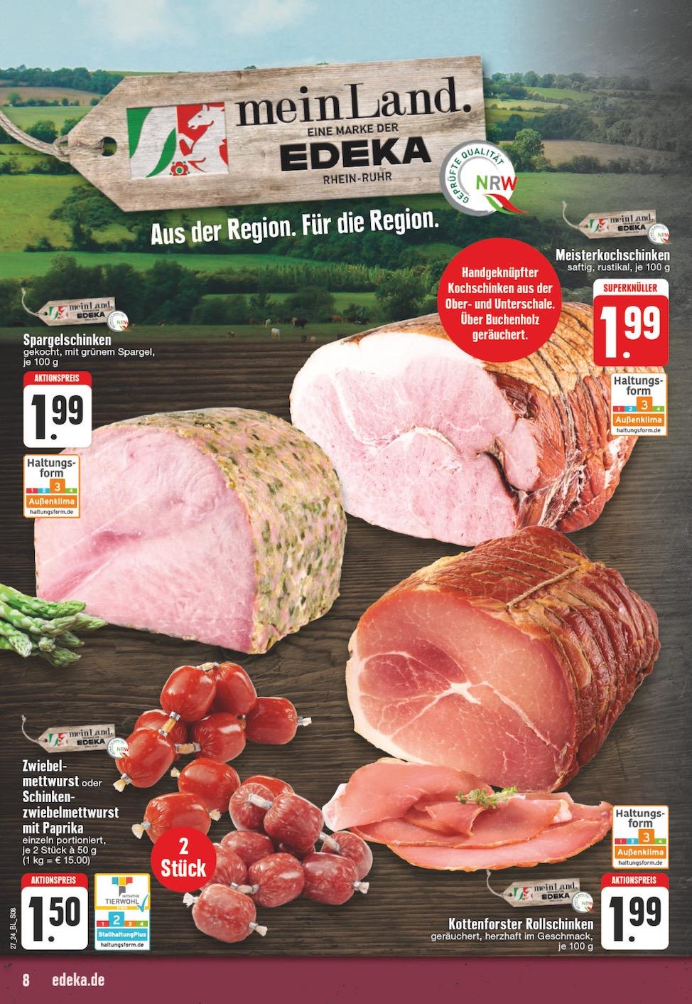 Edeka Prospekt ab Montag - Nordrhein - Westfalen Seite 8