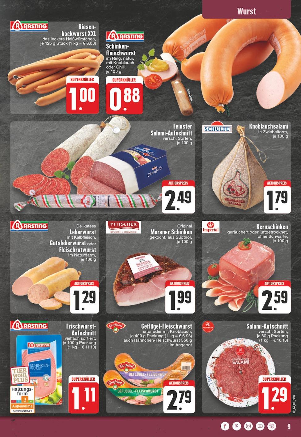 Edeka Prospekt ab Montag - Nordrhein - Westfalen Seite 9