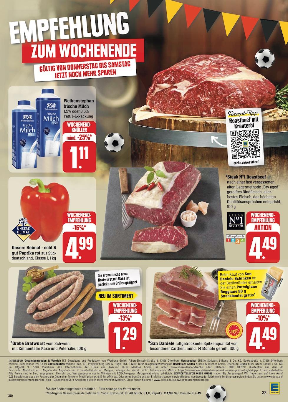 Edeka Prospekt ab Montag - Baden - Württemberg Seite 33