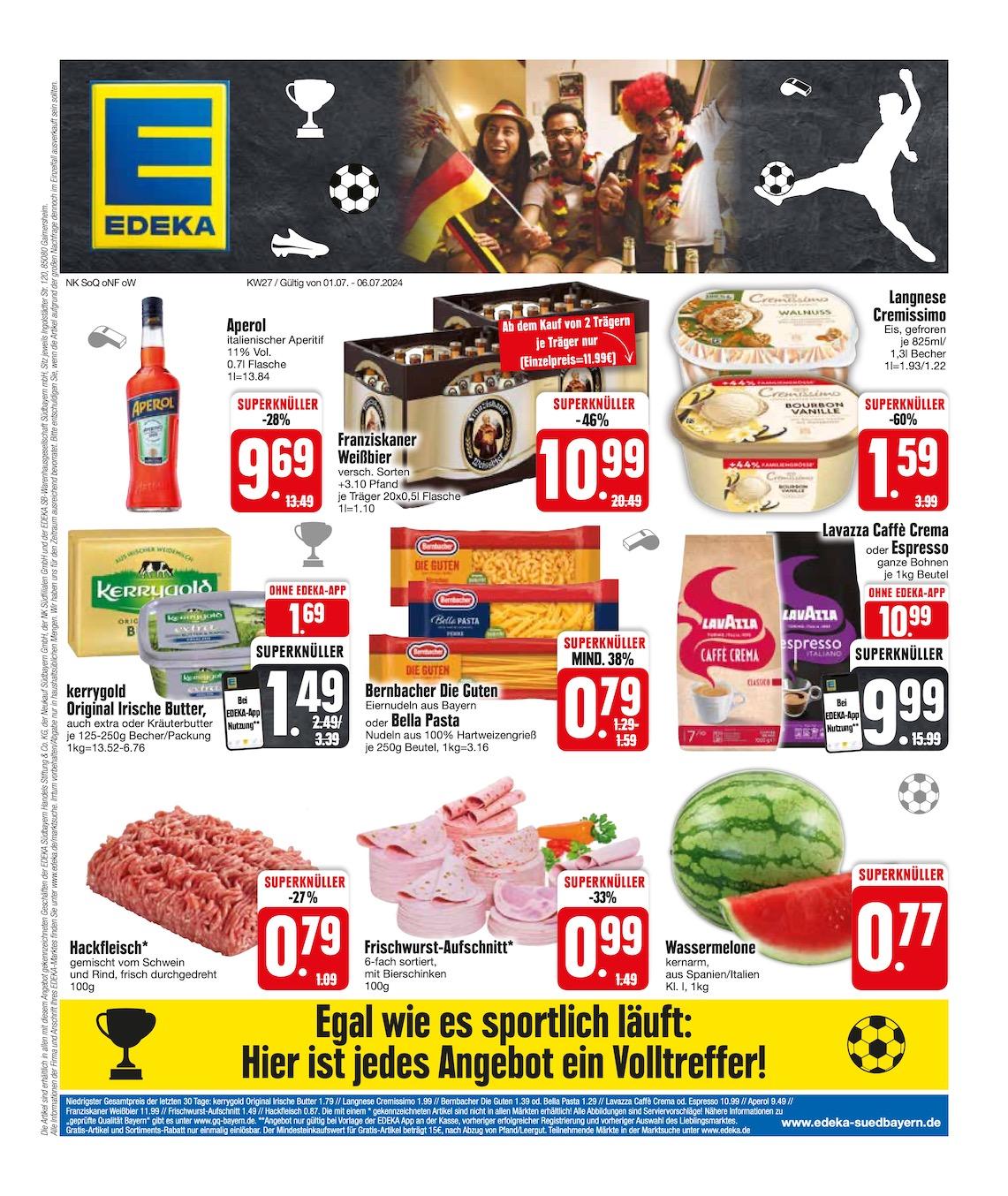 Edeka Prospekt ab Montag - Bayern Süd Seite 1