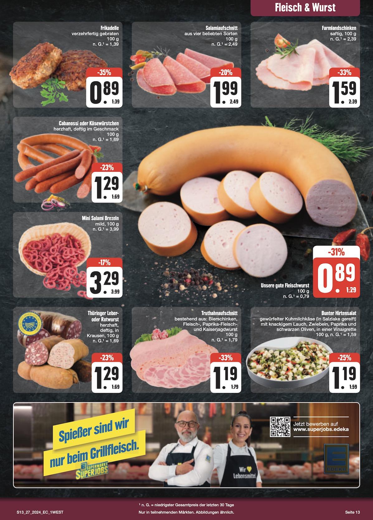 Edeka Prospekt ab Montag - Bayern Nord Seite 13