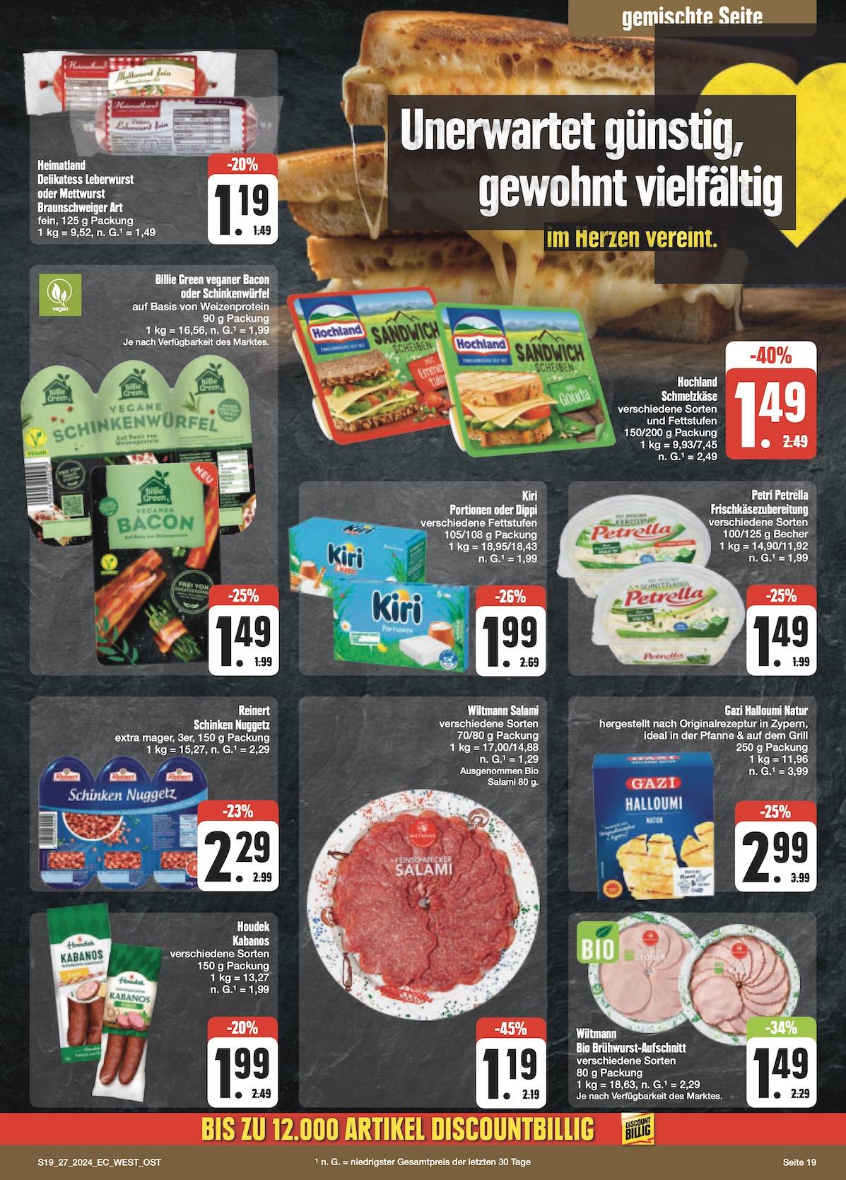 Edeka Prospekt ab Montag - Bayern Nord Seite 19