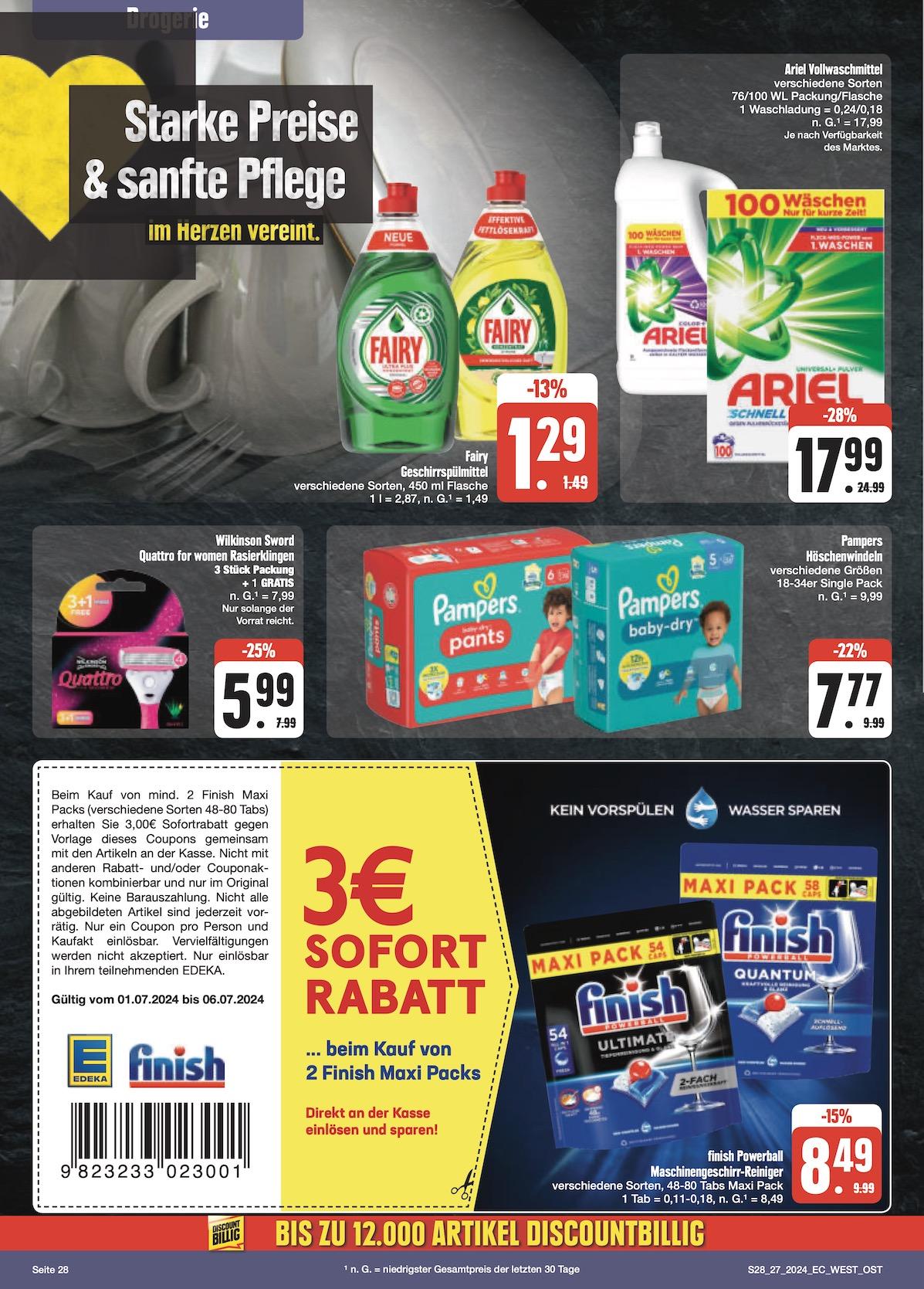 Edeka Prospekt ab Montag - Sachsen Seite 28