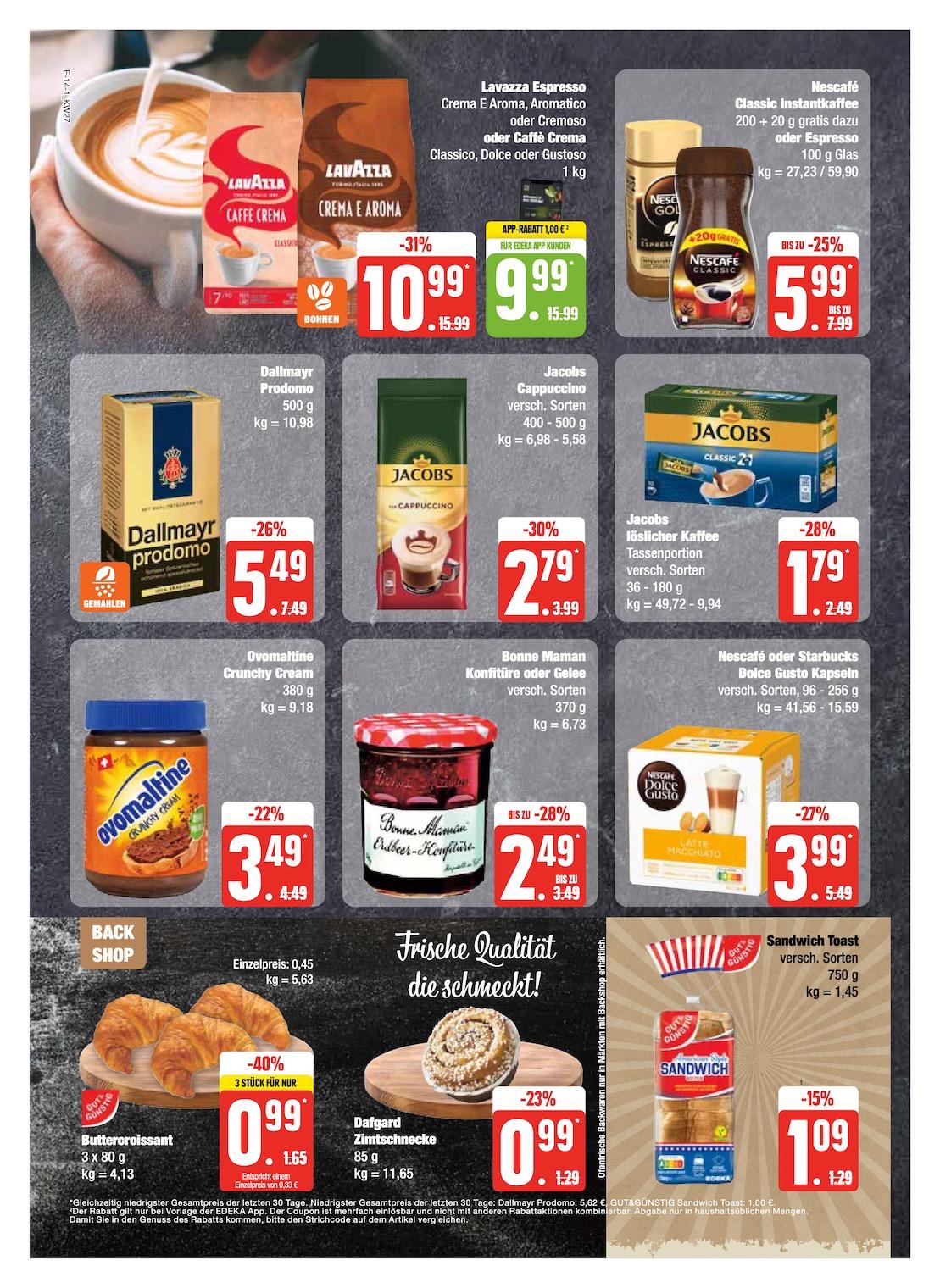 Edeka Prospekt ab Montag - Schleswig - Holstein Seite 14