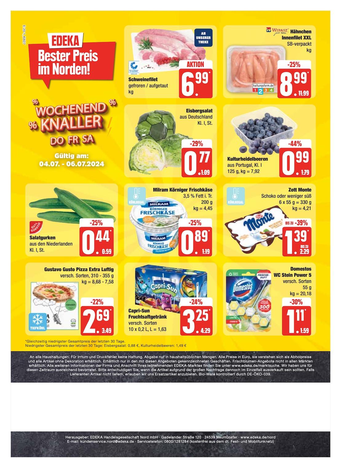 Edeka Prospekt ab Montag - Schleswig - Holstein Seite 20