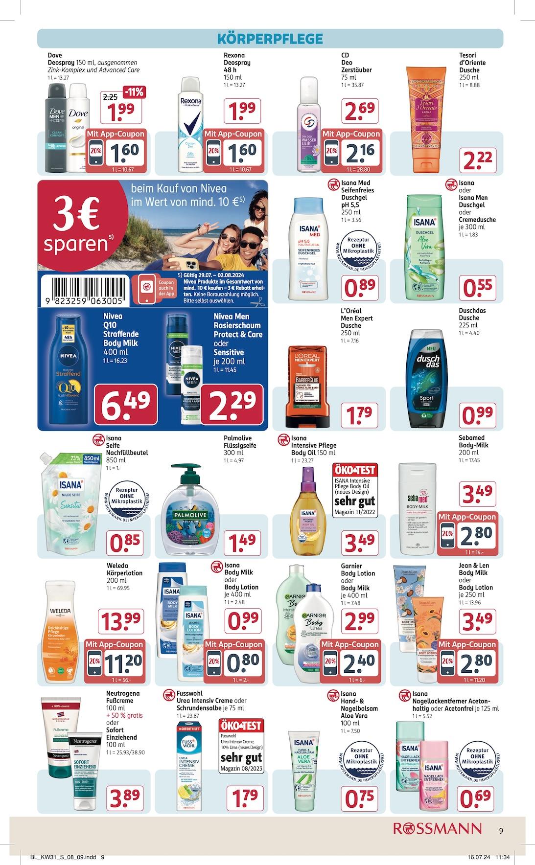 Rossmann Aktueller Prospekt ab Montag Seite 9
