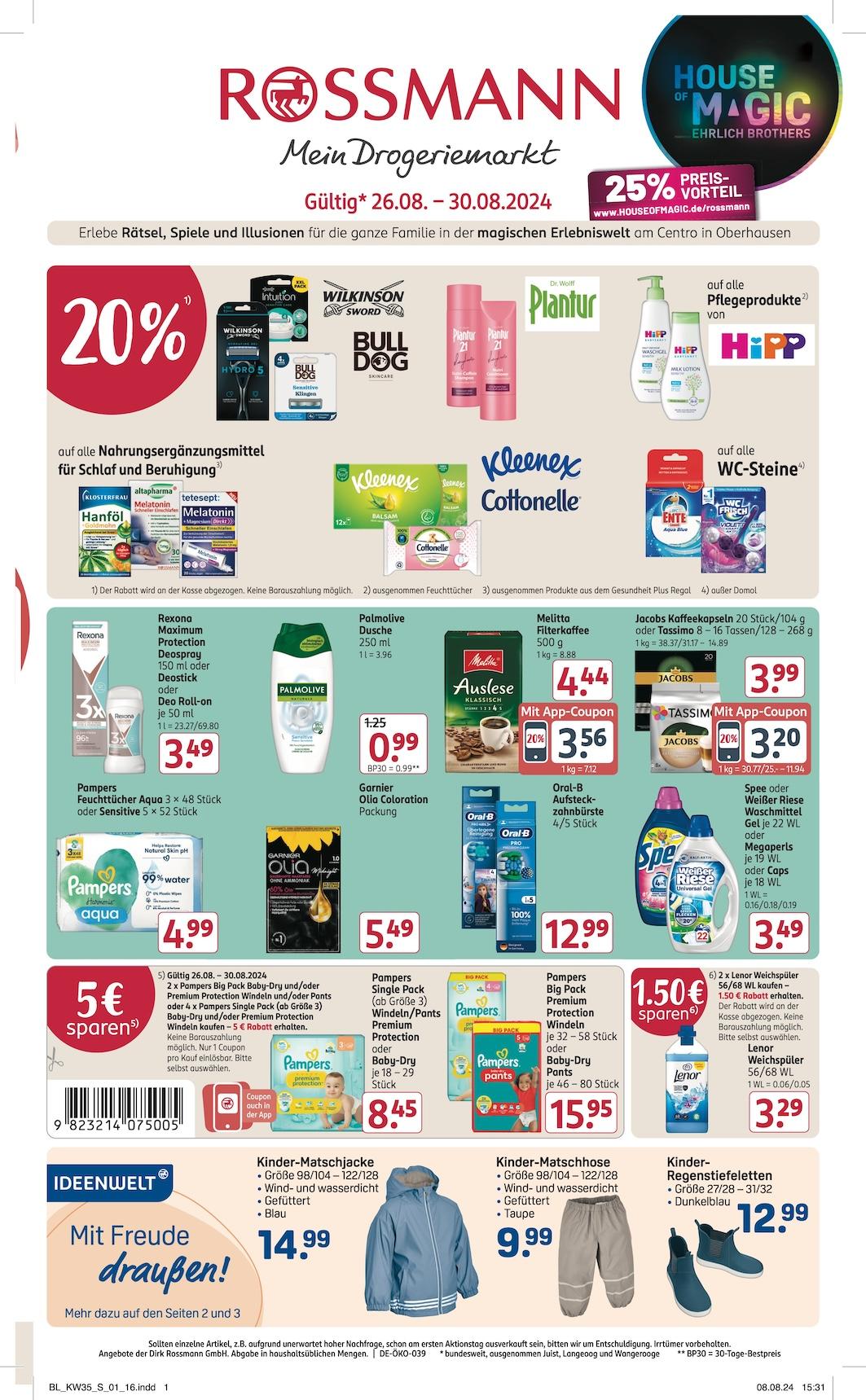 Rossmann Aktueller Prospekt ab Montag Seite 1