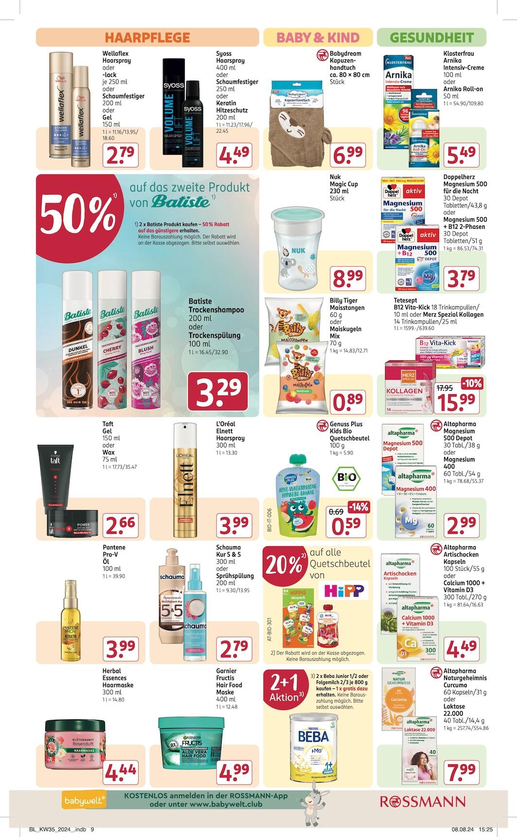 Rossmann Aktueller Prospekt ab Montag Seite 10