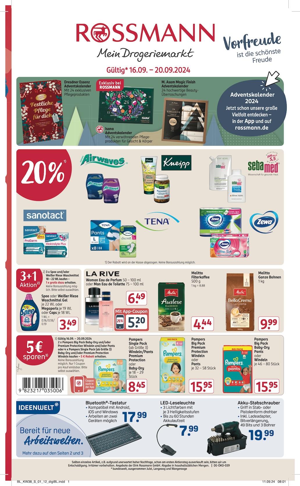 Rossmann Aktueller Prospekt ab Montag Seite 1