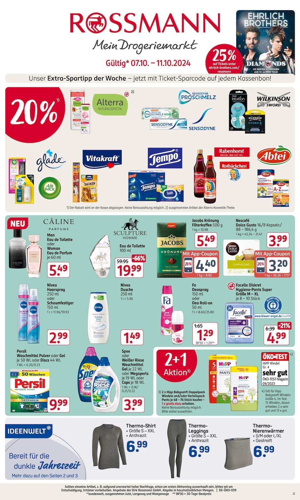 Rossmann Aktueller Prospekt ab Montag Seite 1