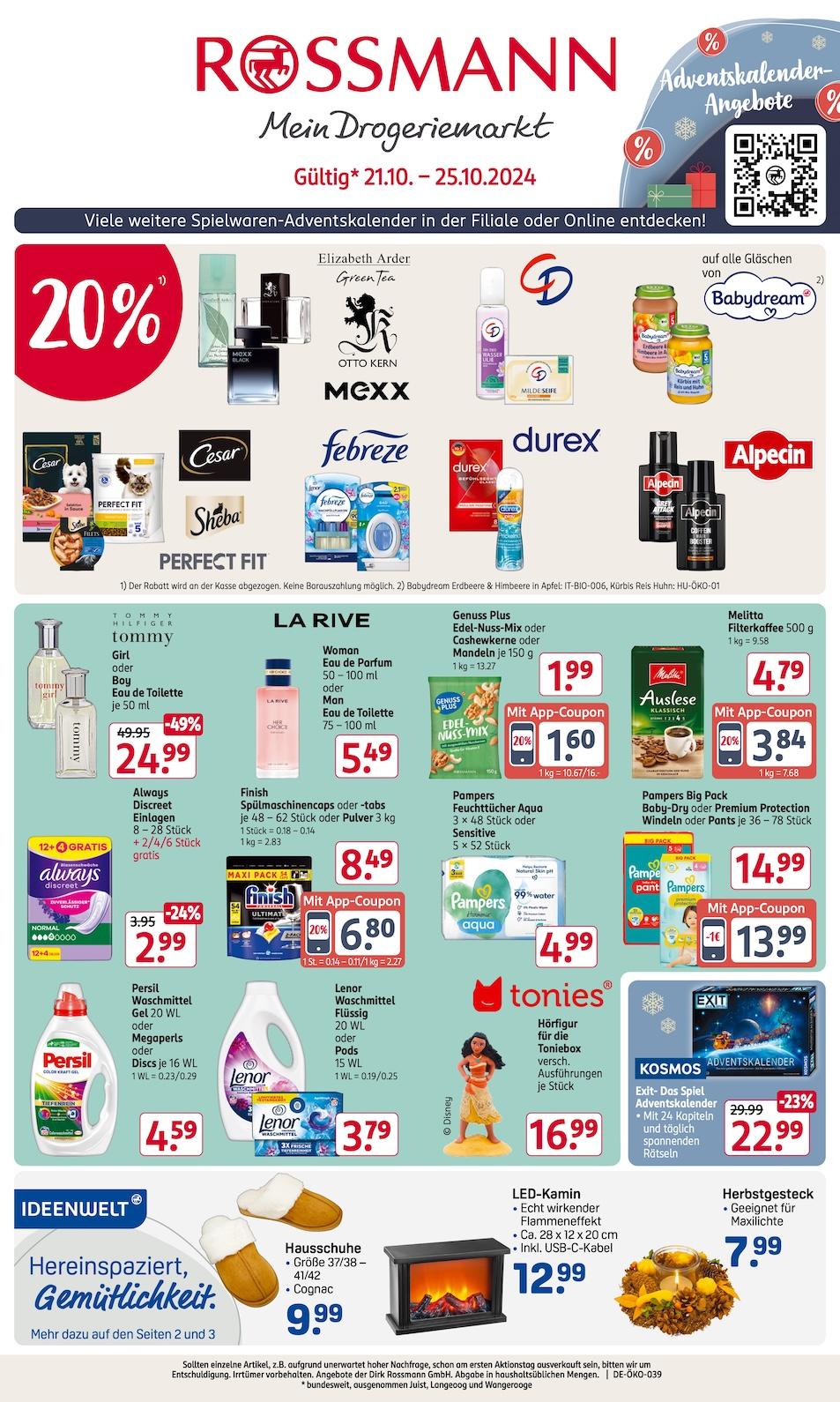 Rossmann Aktueller Prospekt ab Montag Seite 1