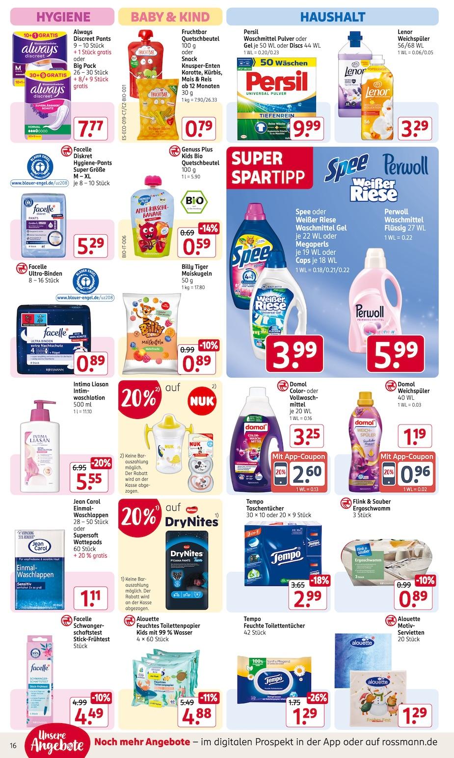 Rossmann Aktueller Prospekt ab Montag Seite 16