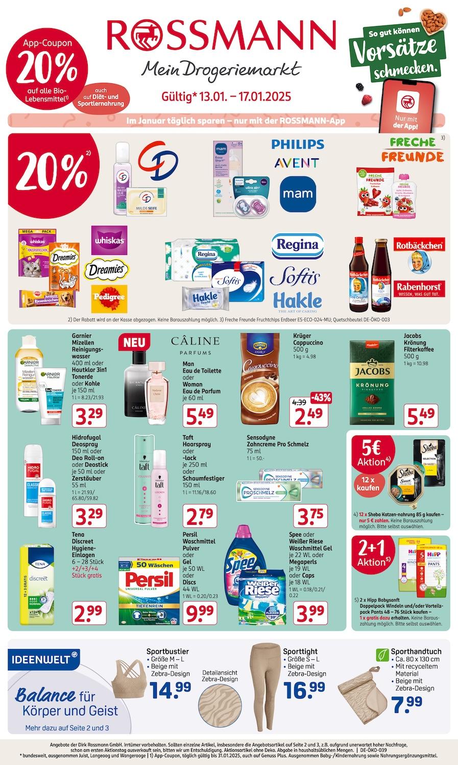 Rossmann Aktueller Prospekt ab Montag Seite 1
