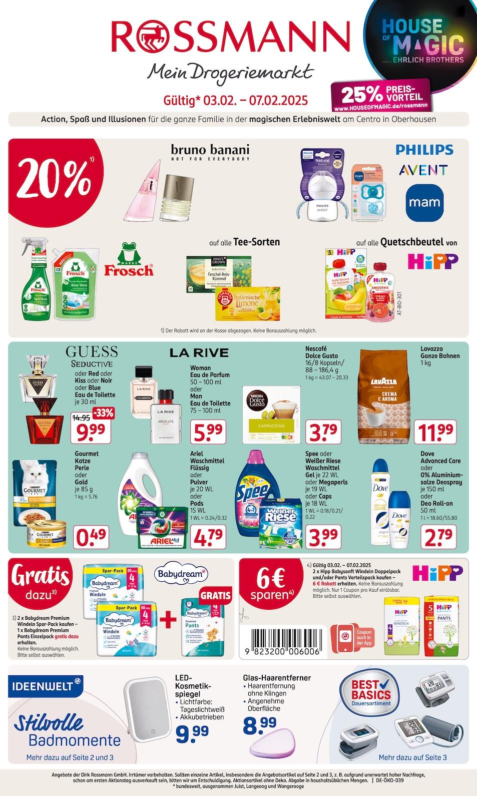 Rossmann Aktueller Prospekt ab Montag Seite 1