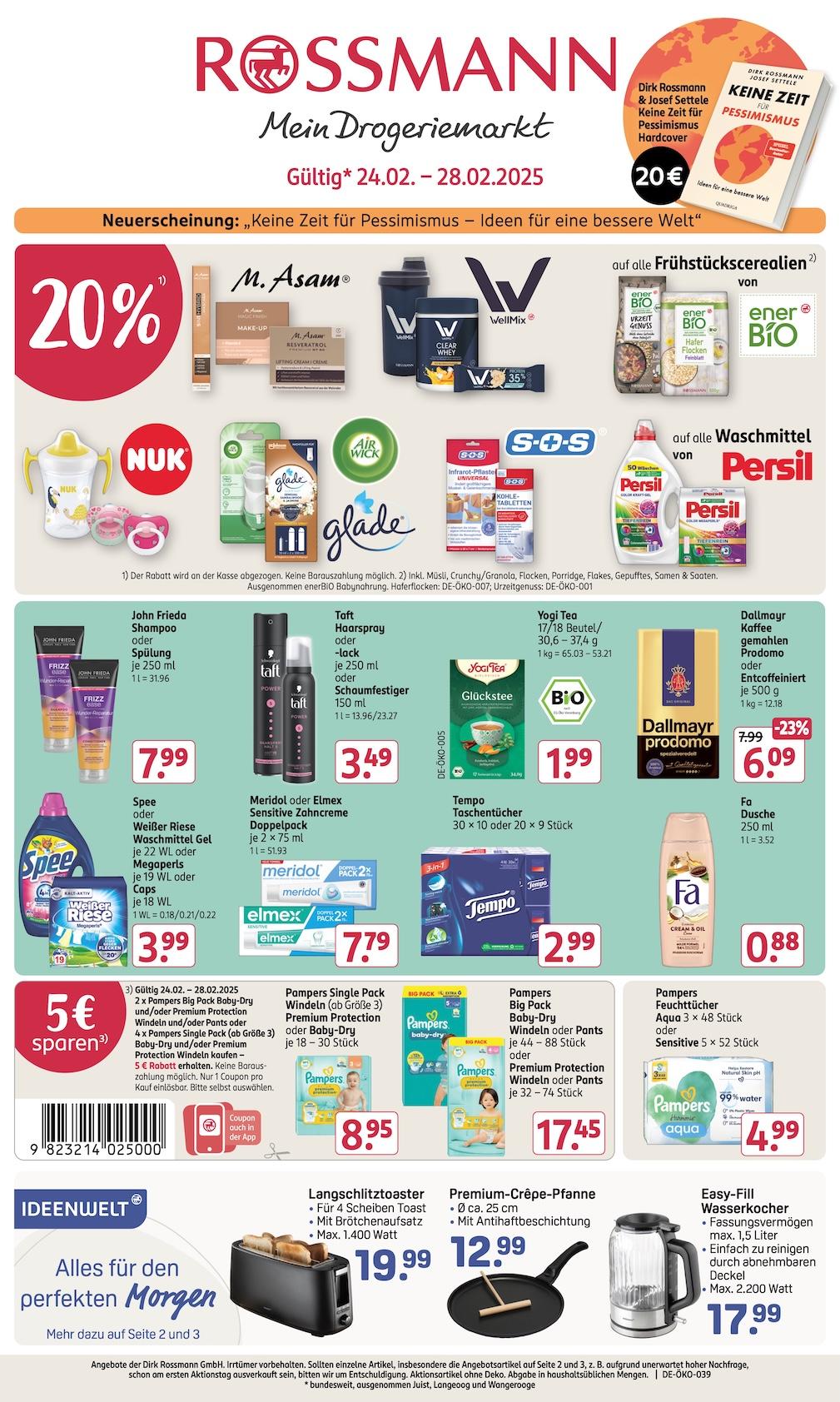 Rossmann Aktueller Prospekt ab Montag Seite 1