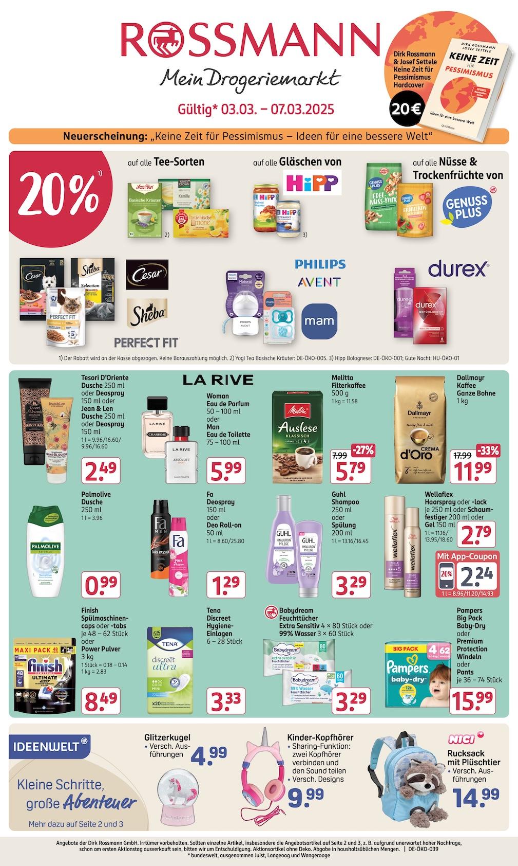 Rossmann Aktueller Prospekt ab Montag Seite 1
