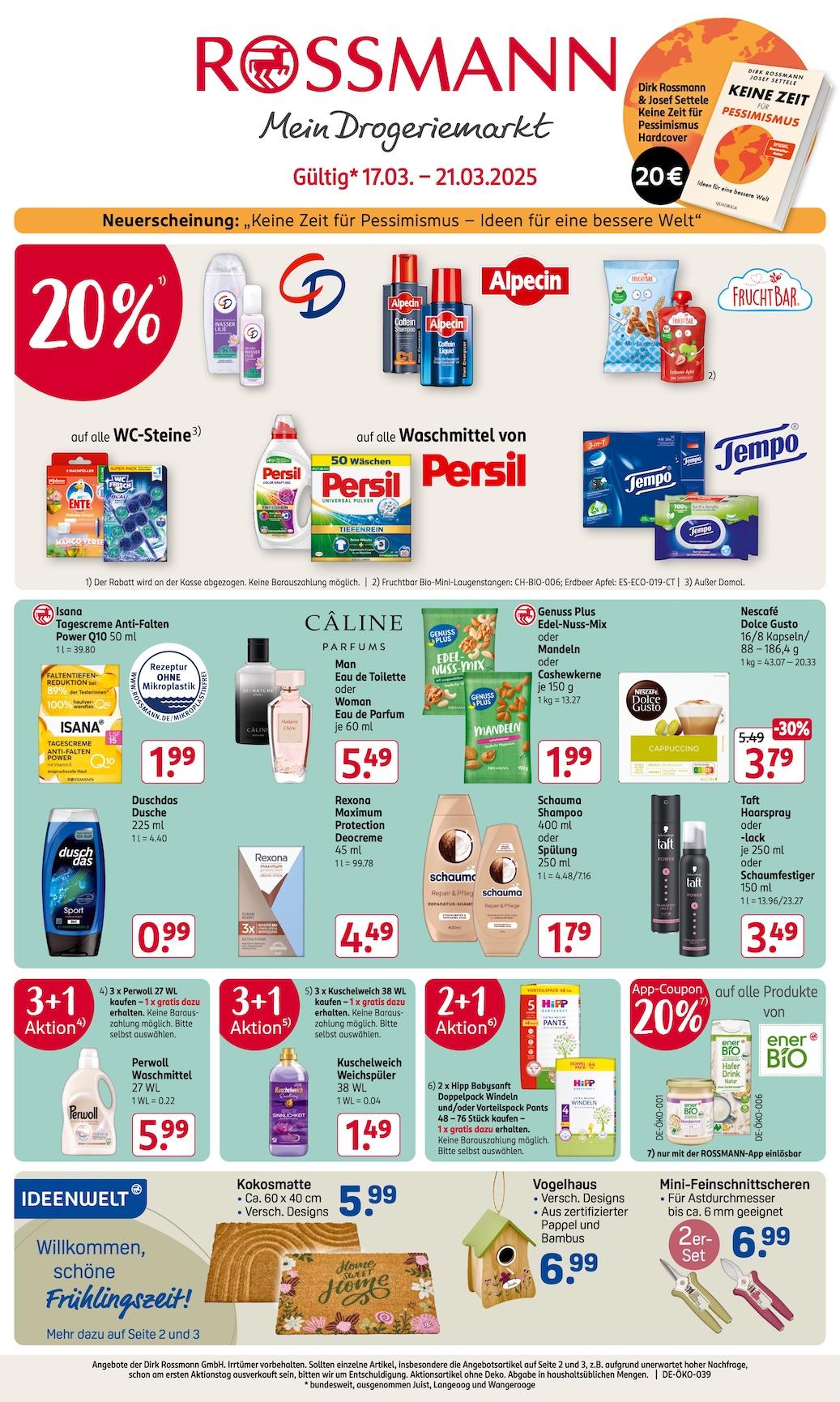 Rossmann Aktueller Prospekt ab Montag Seite 1