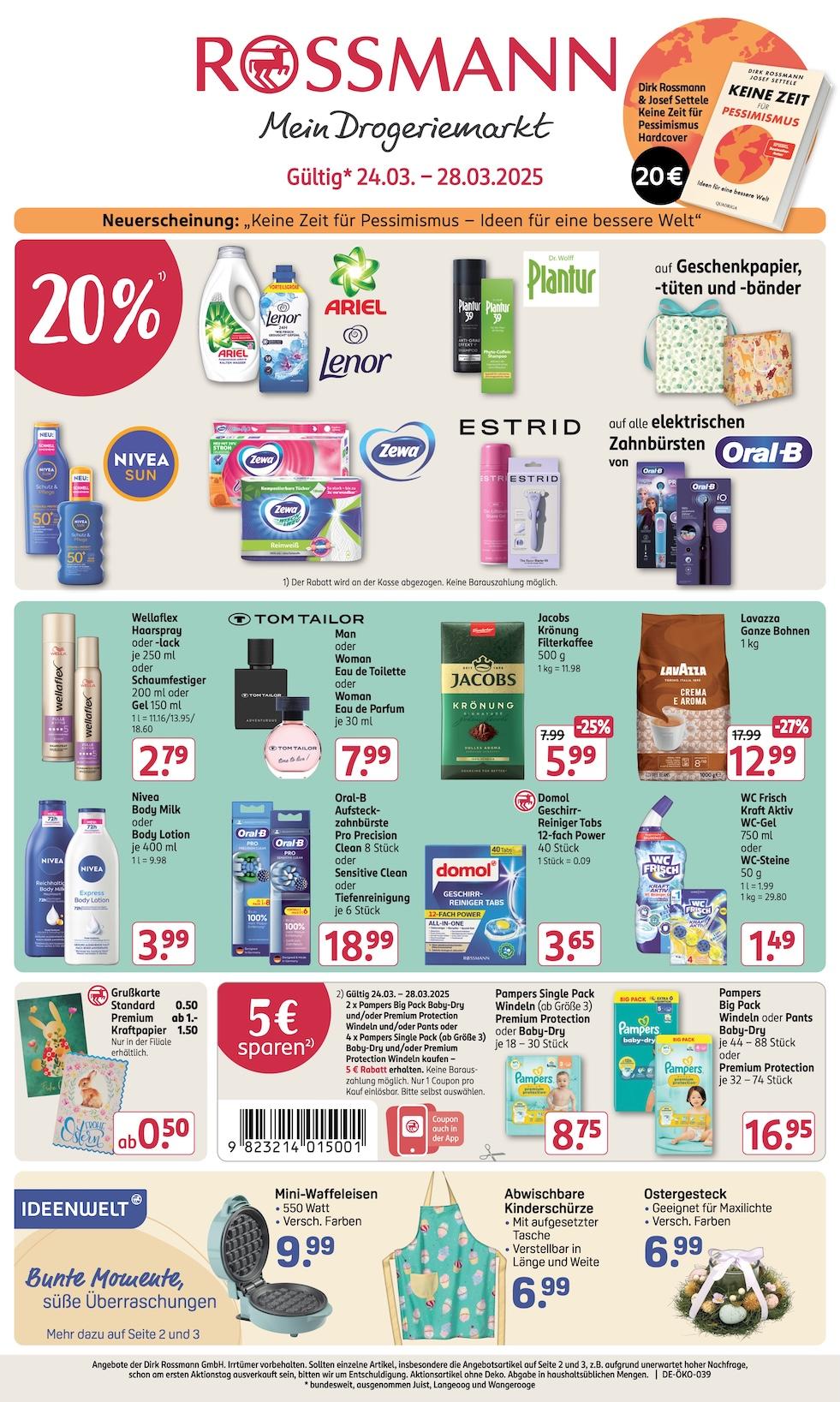 Rossmann Aktueller Prospekt ab Montag Seite 1