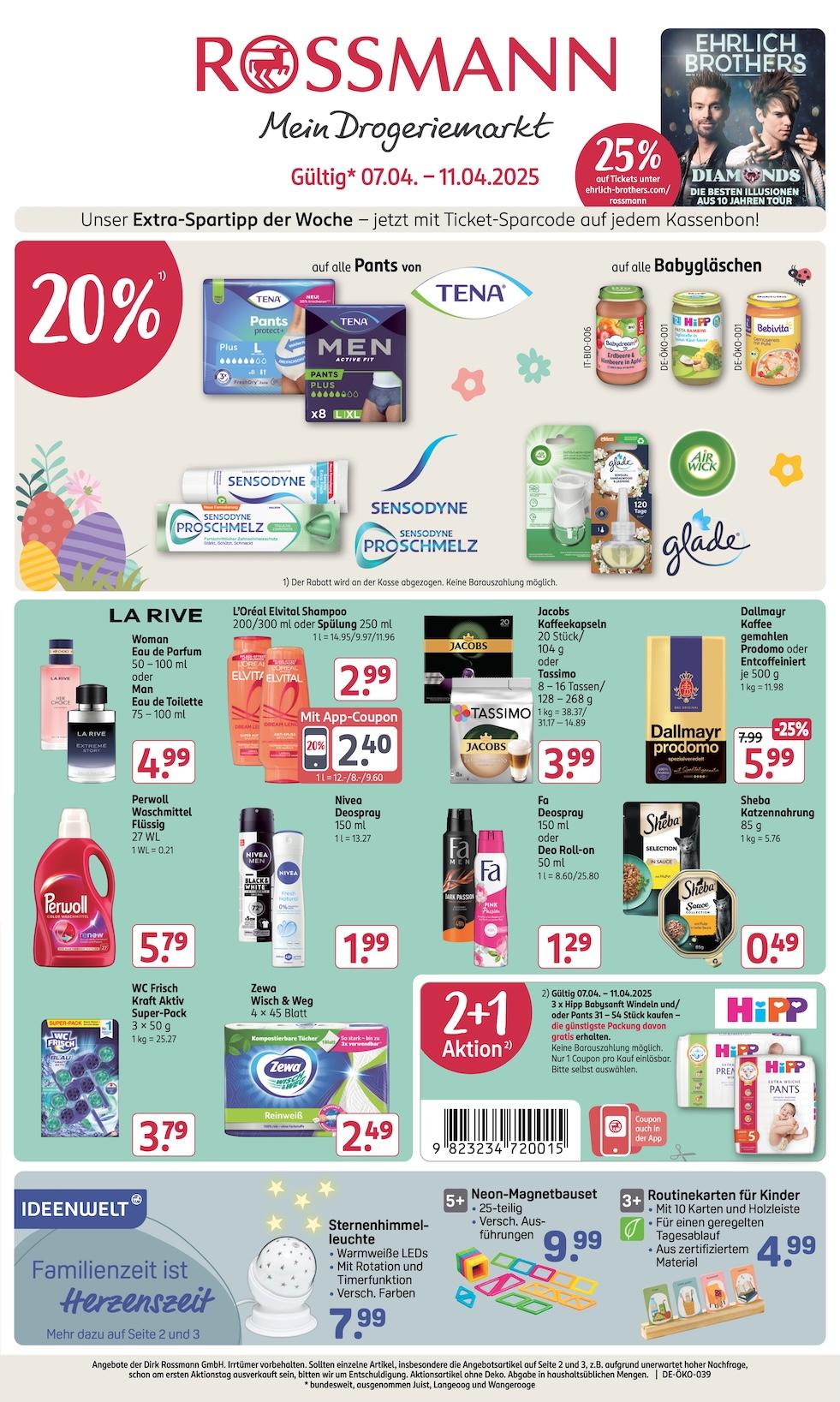 Rossmann Aktueller Prospekt ab Montag Seite 1