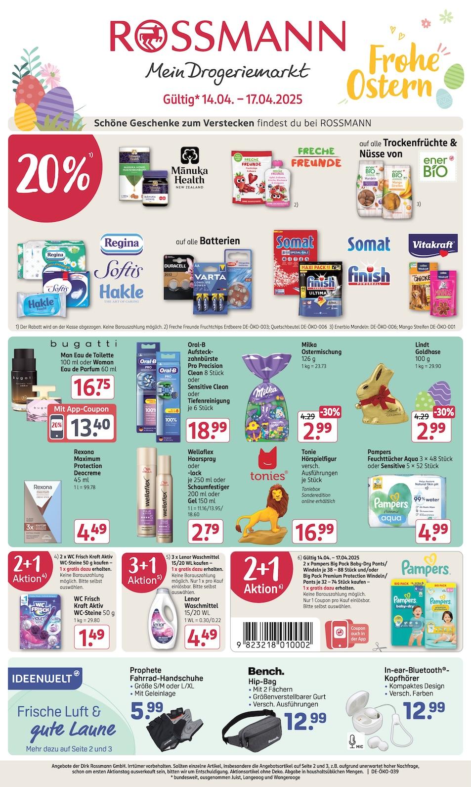 Rossmann Aktueller Prospekt ab Montag Seite 1