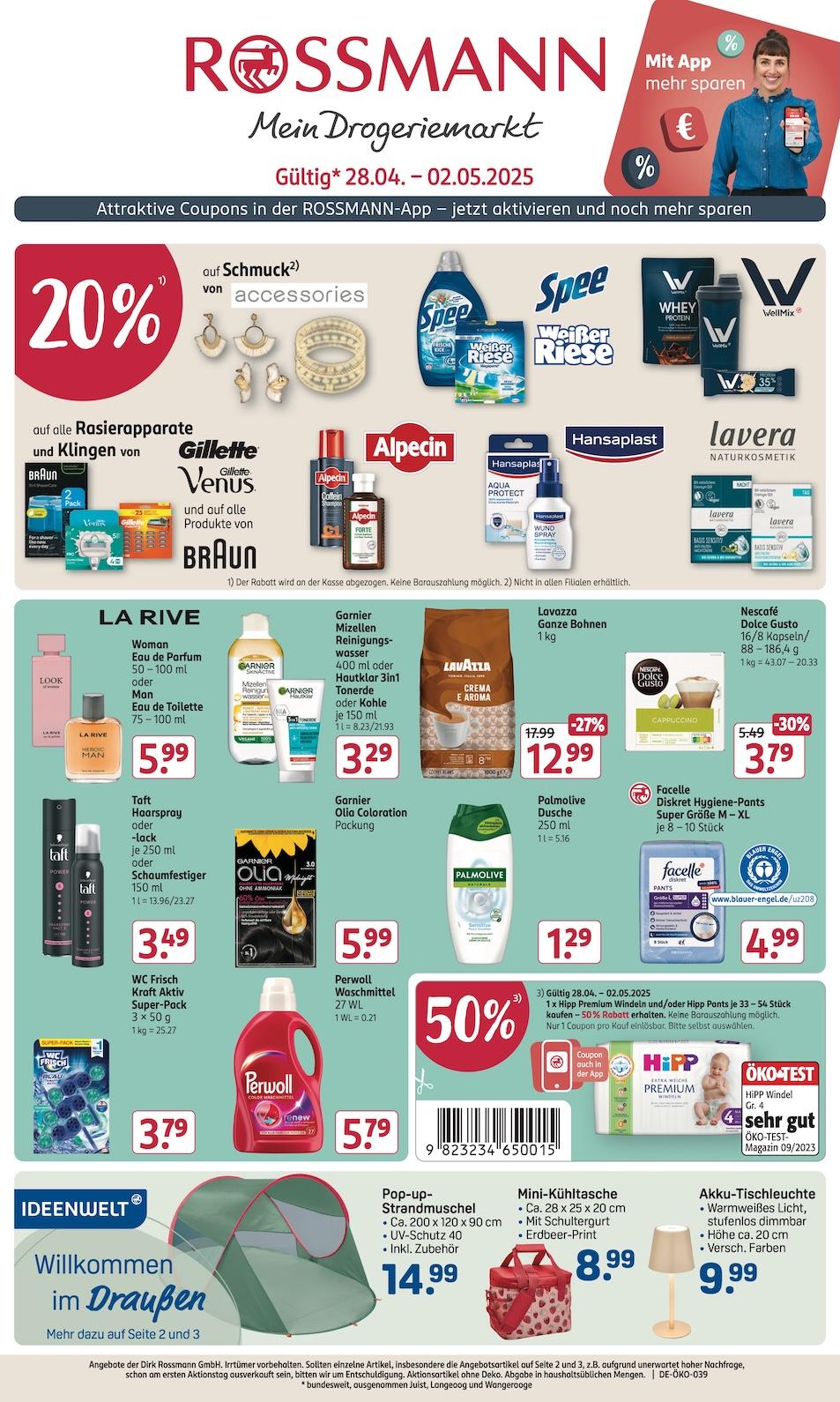 Rossmann Aktueller Prospekt ab Montag Seite 1