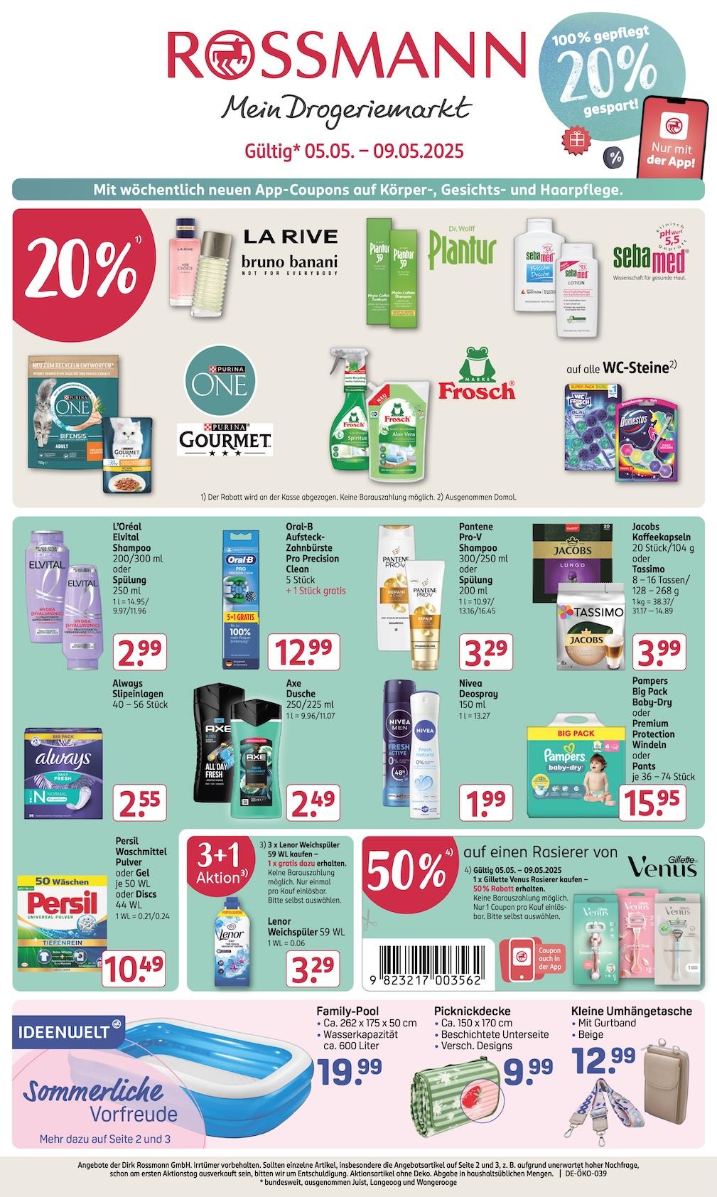 Rossmann Aktueller Prospekt ab Montag Seite 1