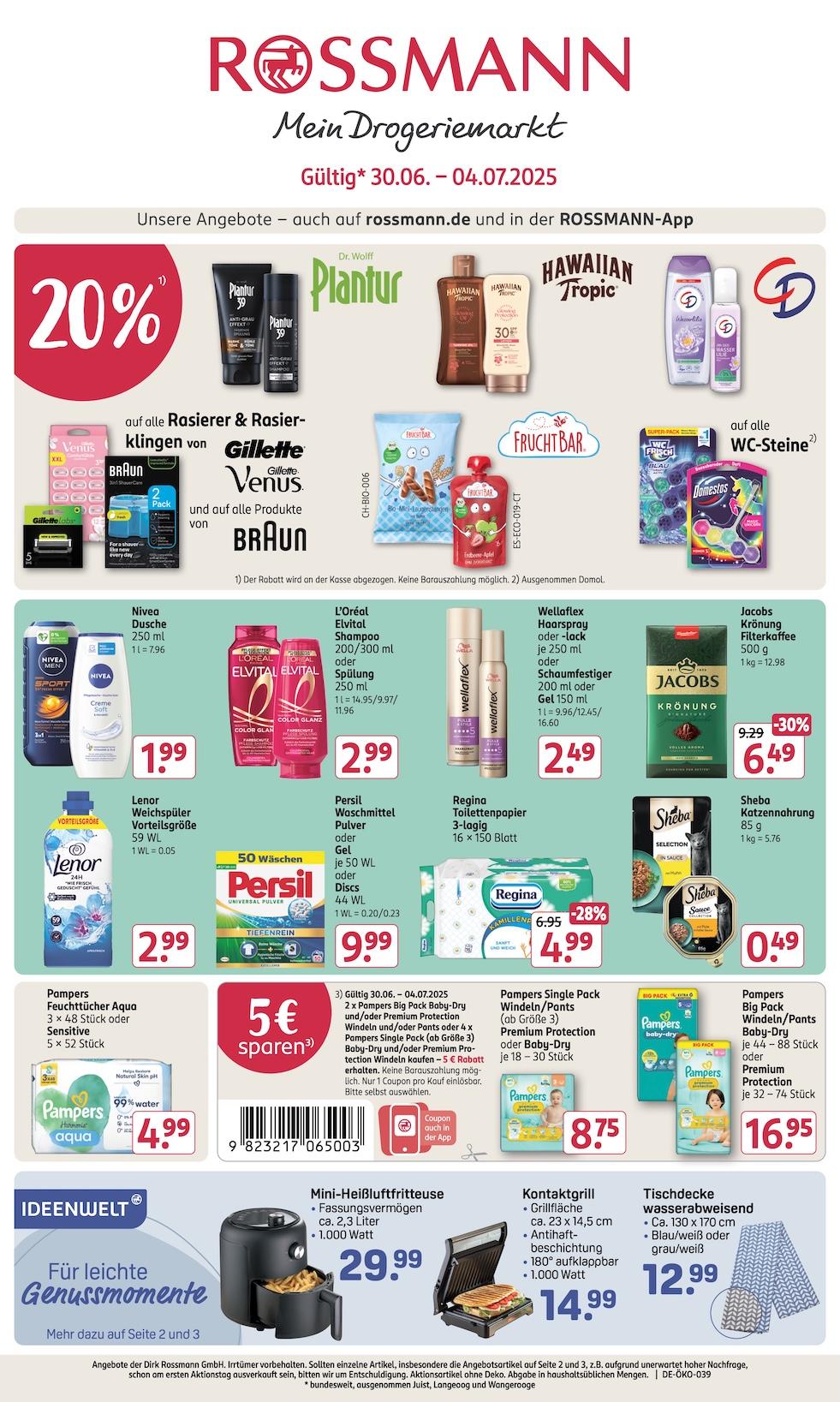 Rossmann Aktueller Prospekt ab Montag Seite 1