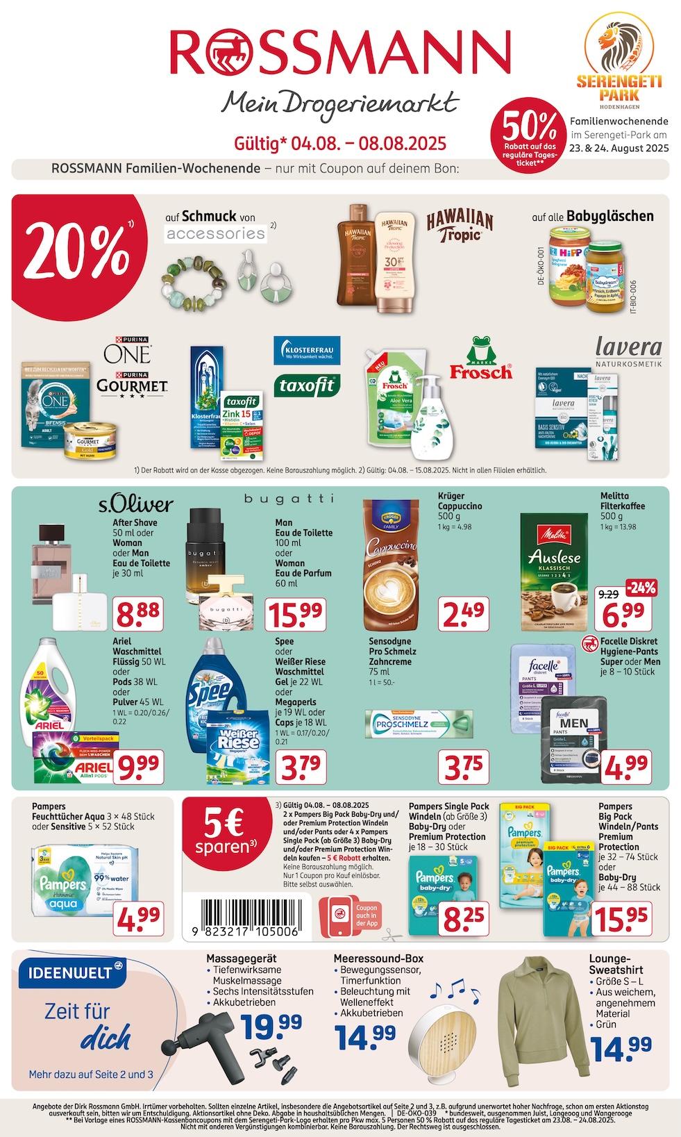 Rossmann Aktueller Prospekt ab Montag Seite 1