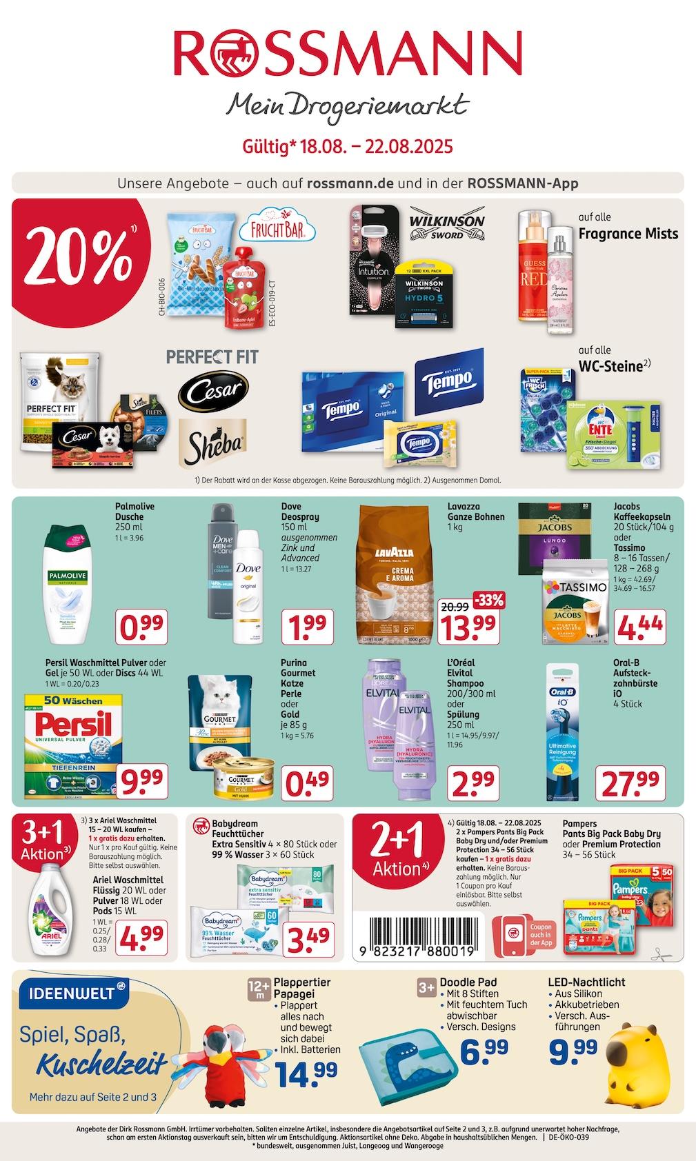 Rossmann Aktueller Prospekt ab Montag Seite 1