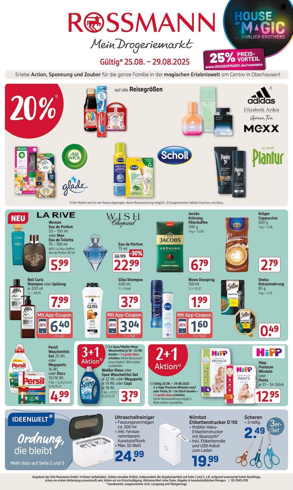 Rossmann Aktueller Prospekt ab Montag Seite 1
