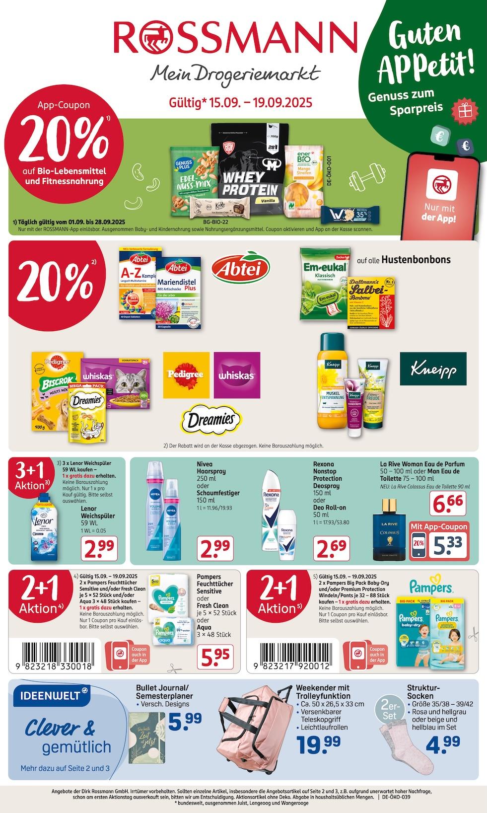Rossmann Aktueller Prospekt ab Montag Seite 1