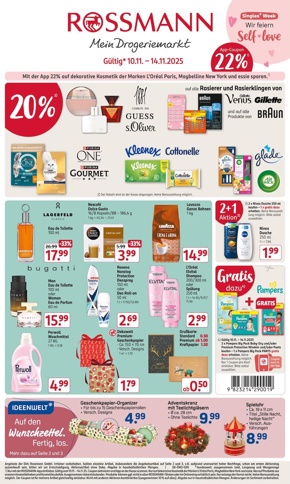 Rossmann Aktueller Prospekt ab Montag Seite 1