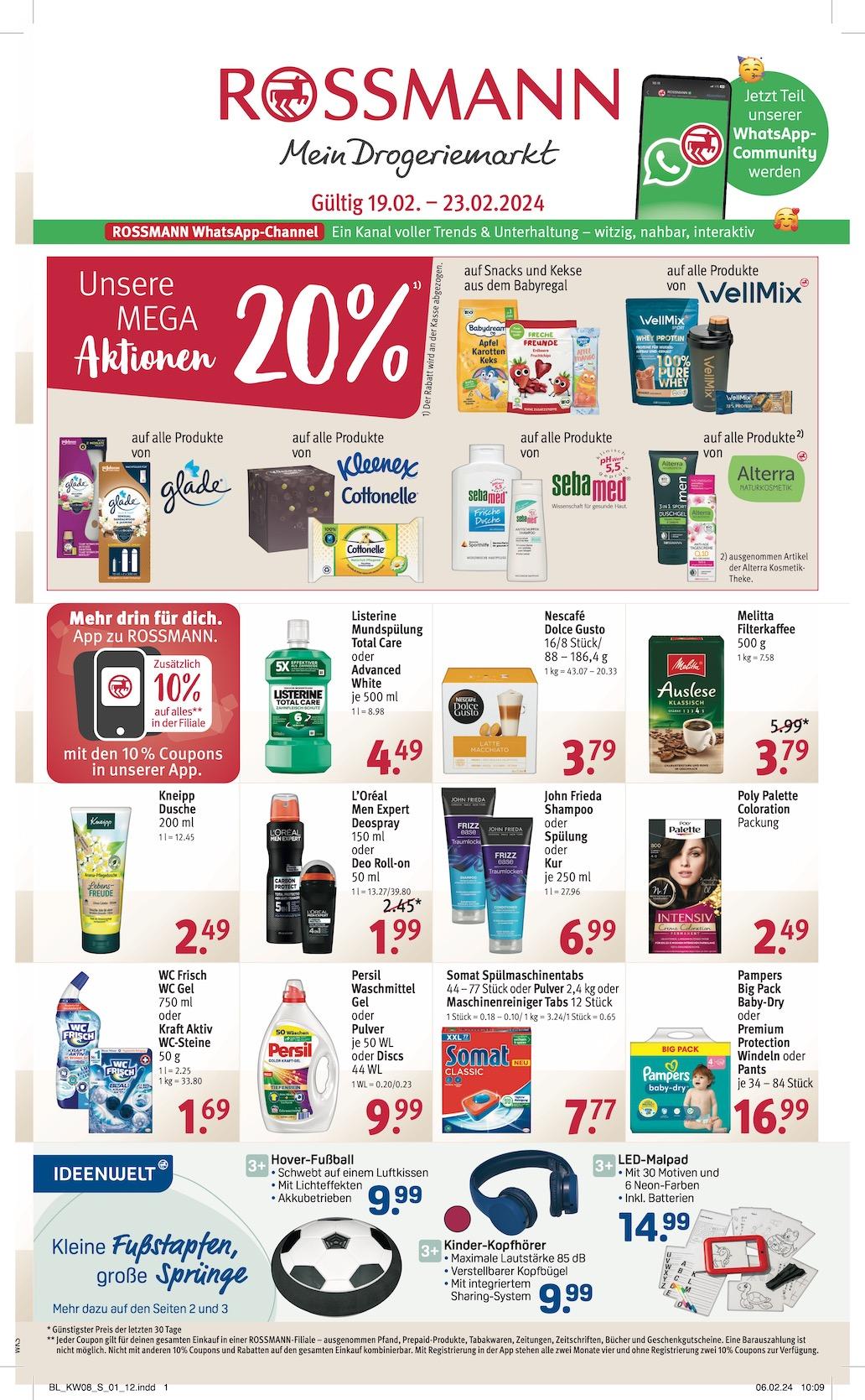 Rossmann Aktueller Prospekt ab Montag Seite 1