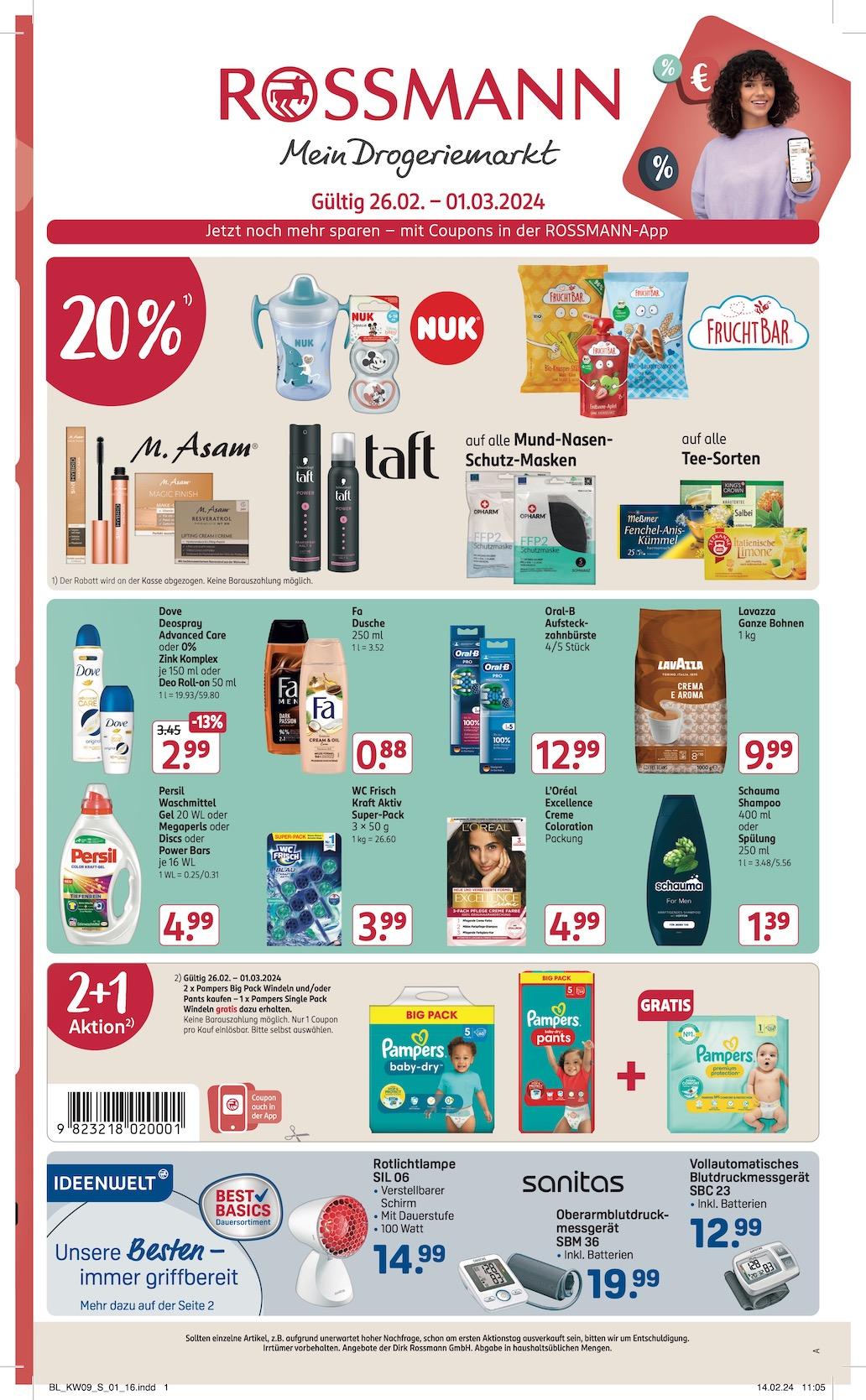 Rossmann Aktueller Prospekt ab Montag Seite 1