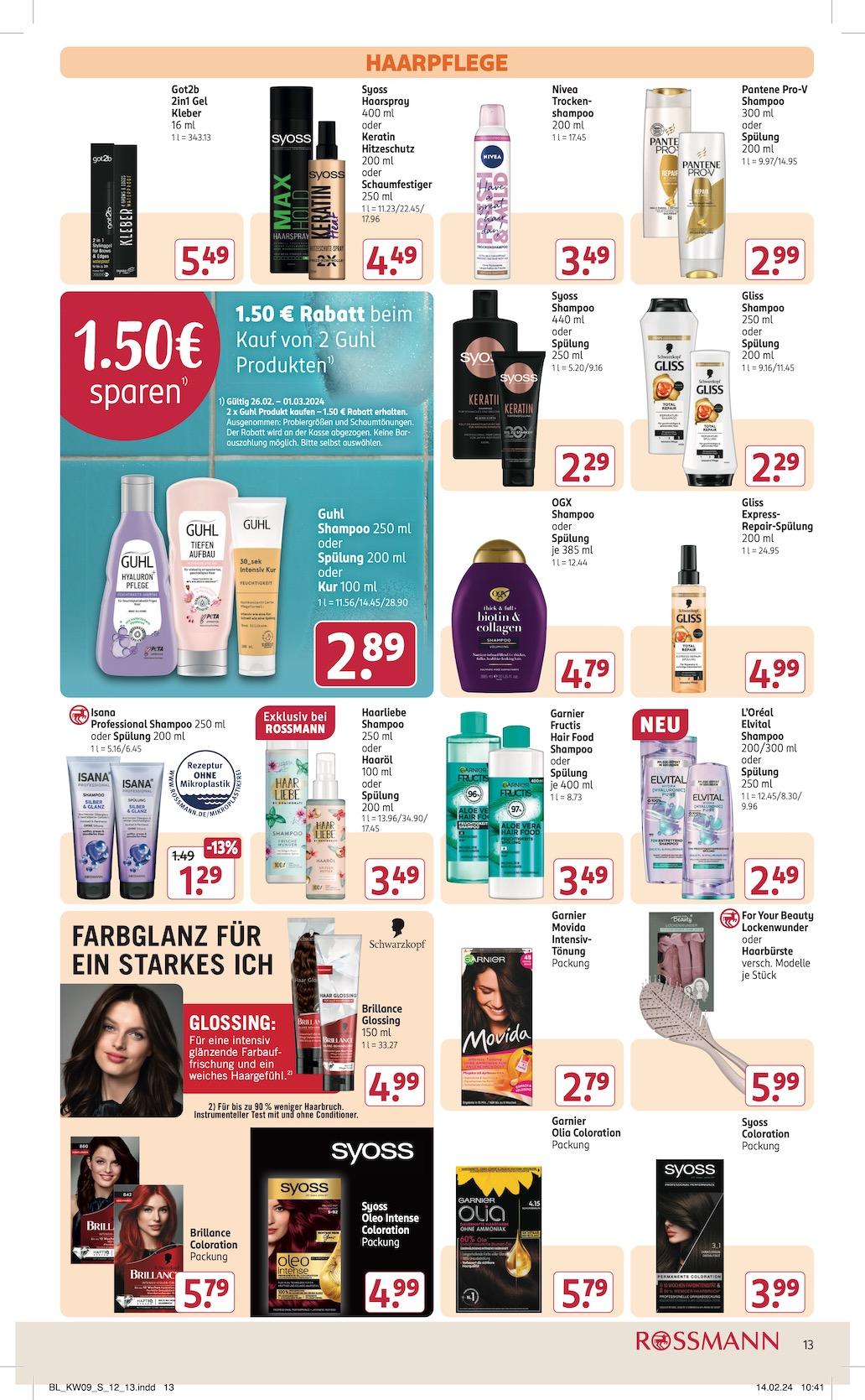 Rossmann Aktueller Prospekt ab Montag Seite 13