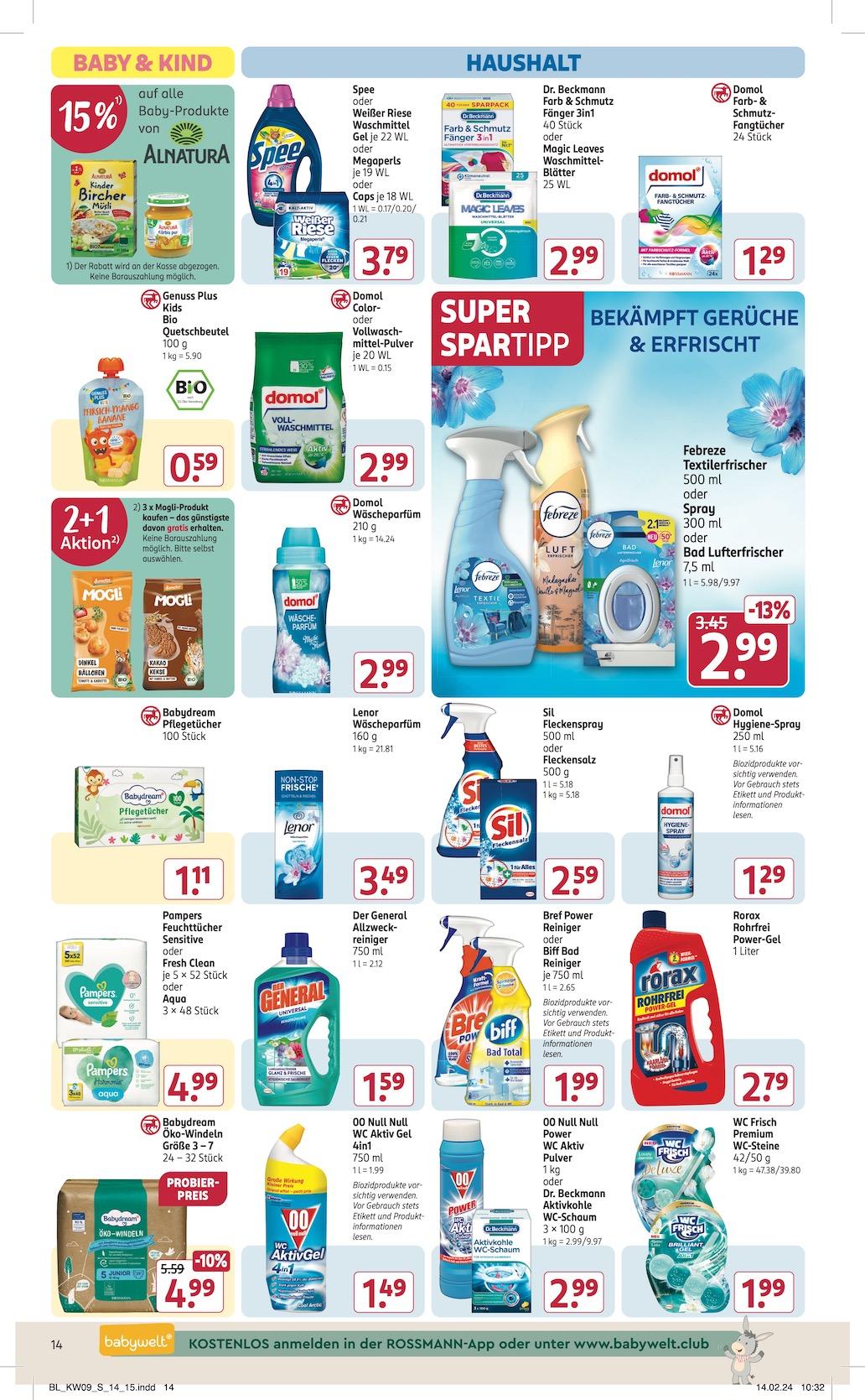 Rossmann Aktueller Prospekt ab Montag Seite 14