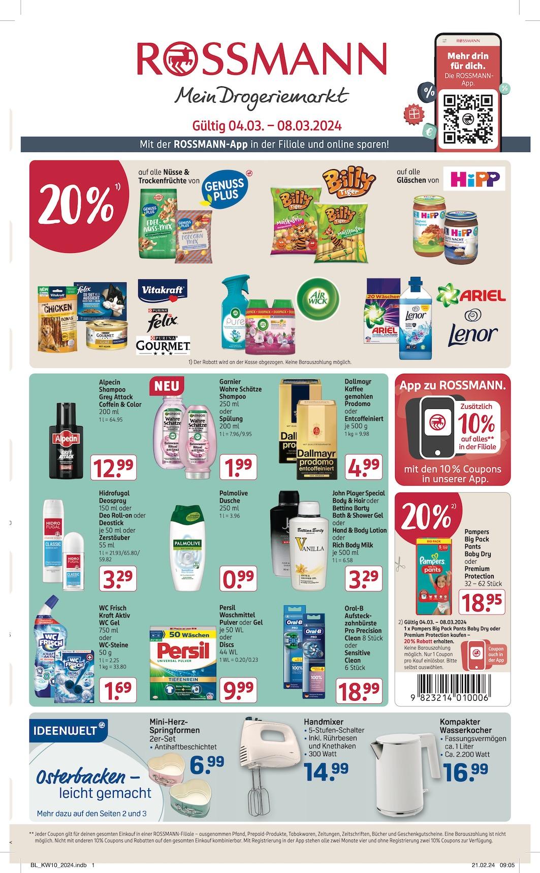 Rossmann Aktueller Prospekt ab Montag Seite 1