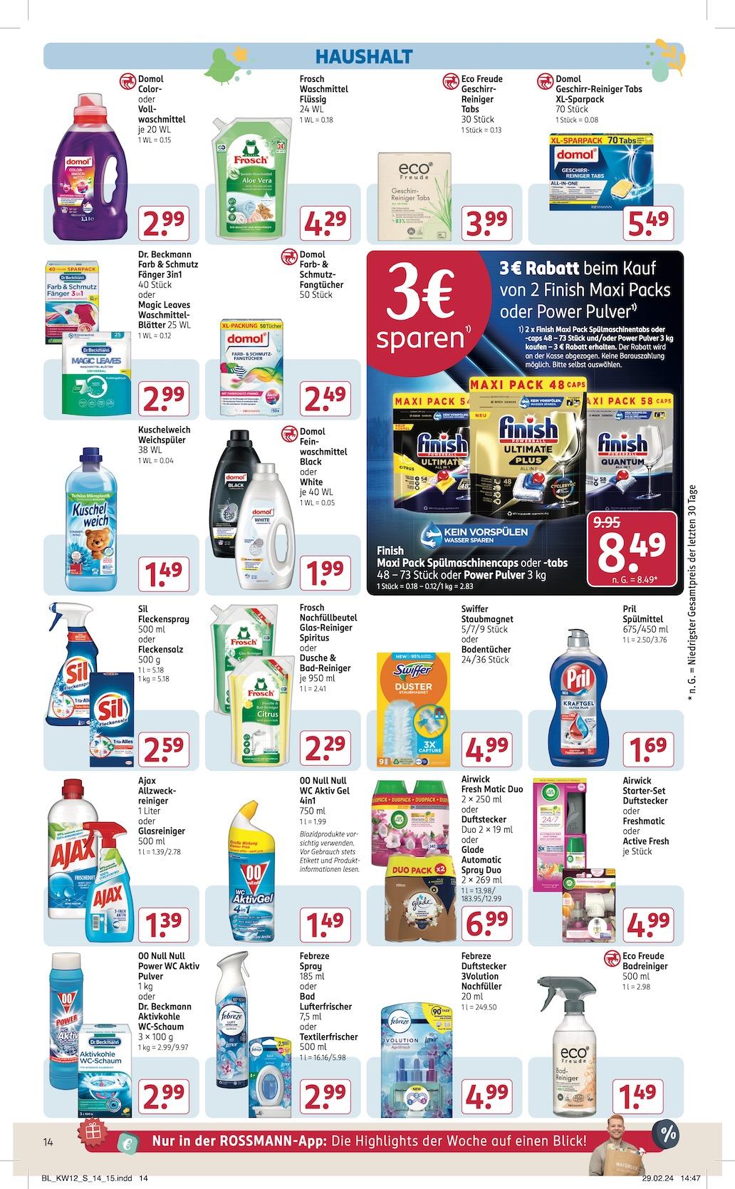Rossmann Aktueller Prospekt ab Montag Seite 14