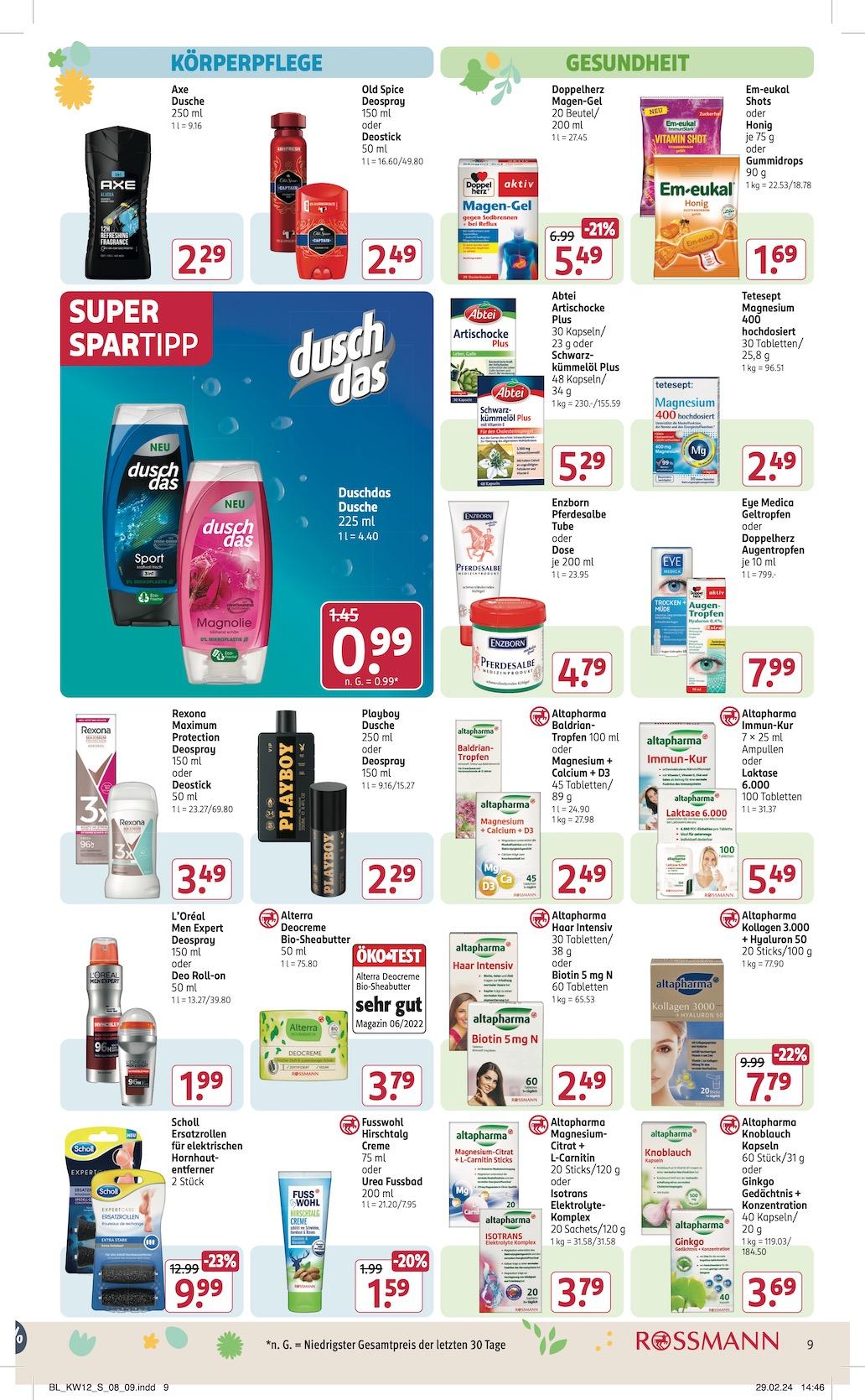 Rossmann Aktueller Prospekt ab Montag Seite 9