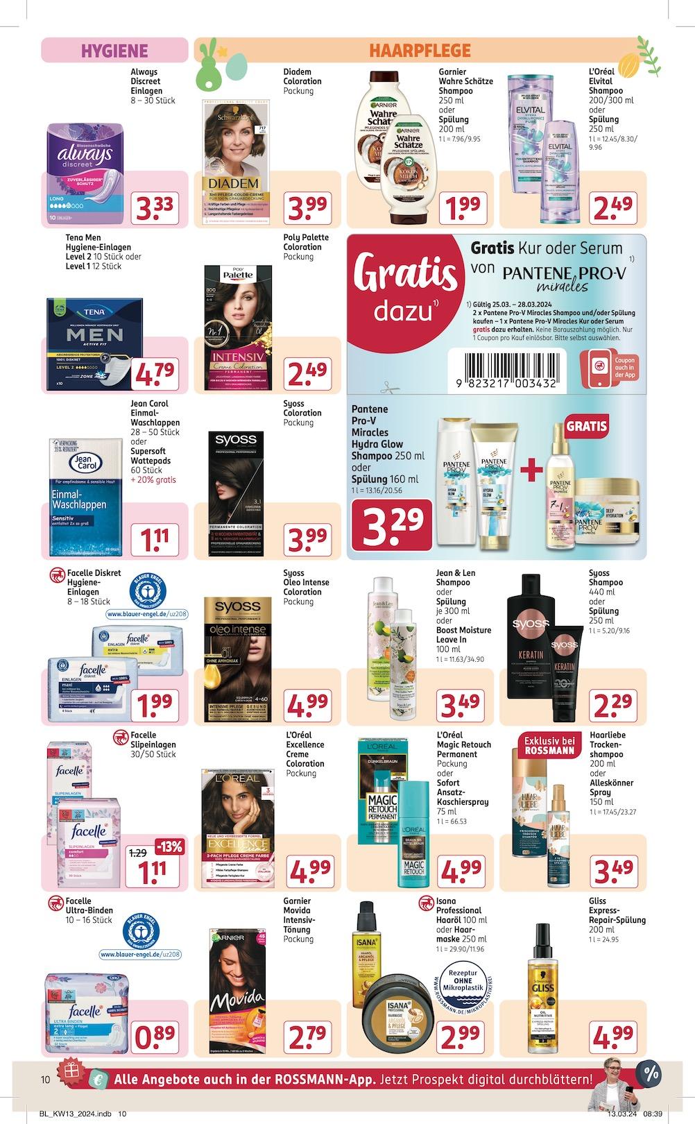 Rossmann Aktueller Prospekt ab Montag Seite 10