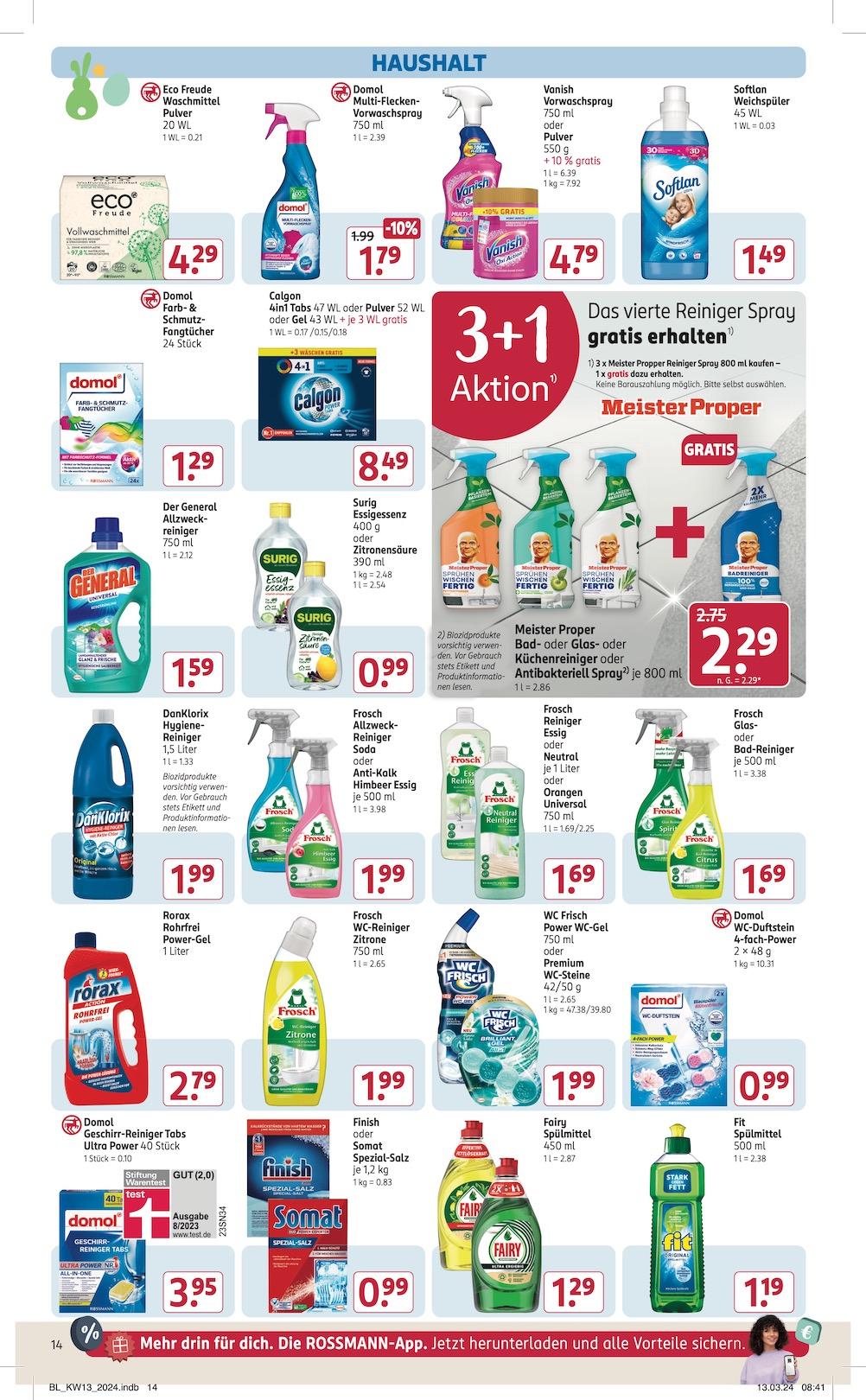 Rossmann Aktueller Prospekt ab Montag Seite 14