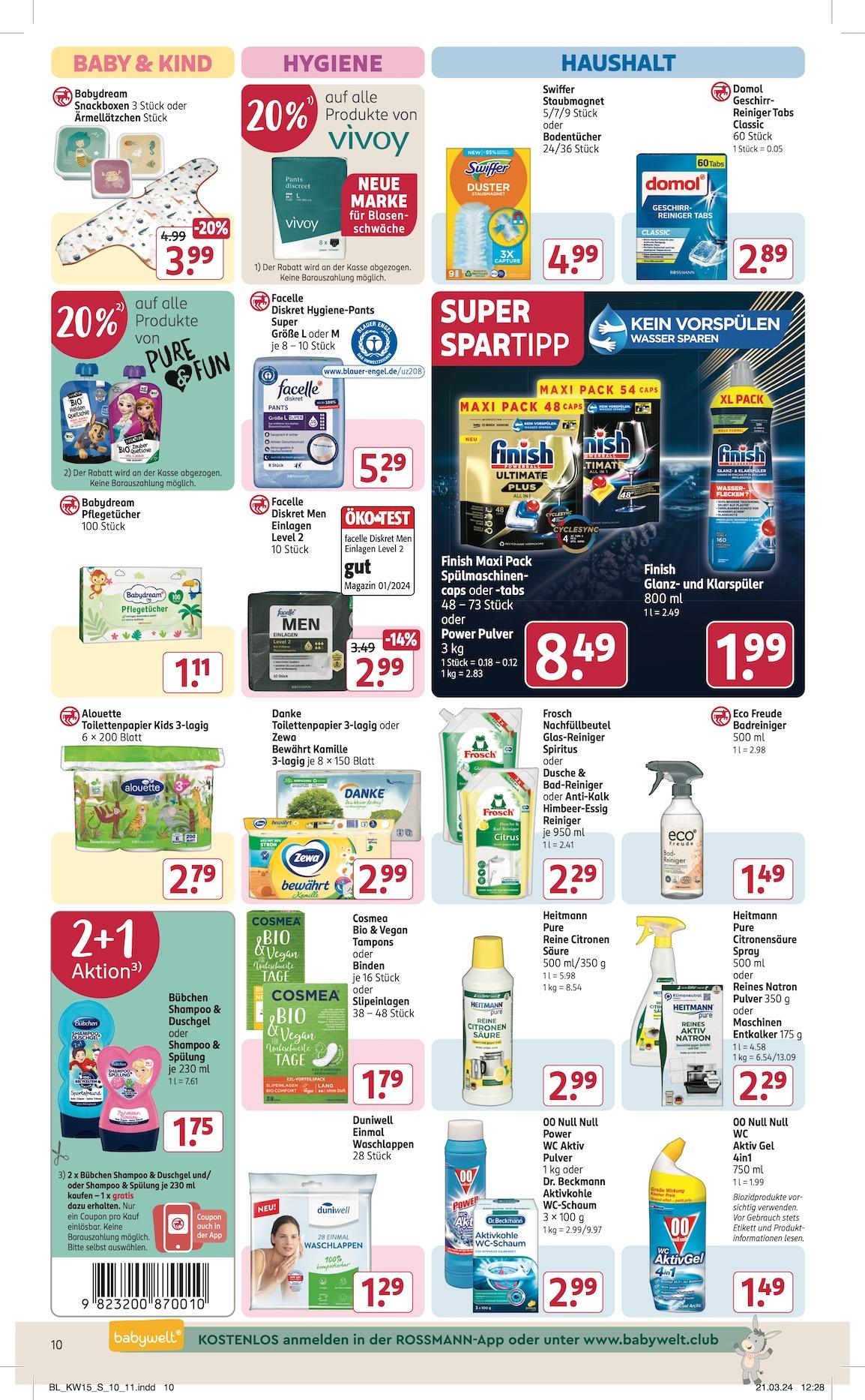 Rossmann Aktueller Prospekt ab Montag Seite 10