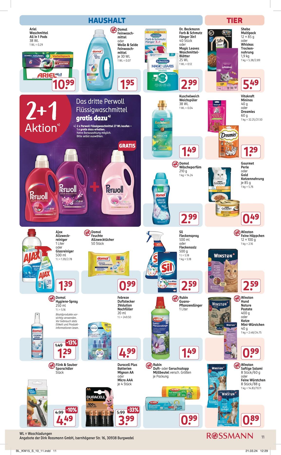 Rossmann Aktueller Prospekt ab Montag Seite 11