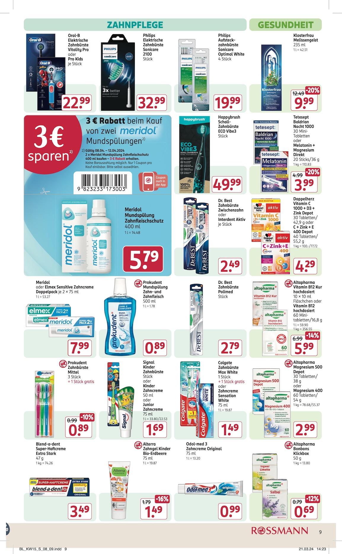 Rossmann Aktueller Prospekt ab Montag Seite 9