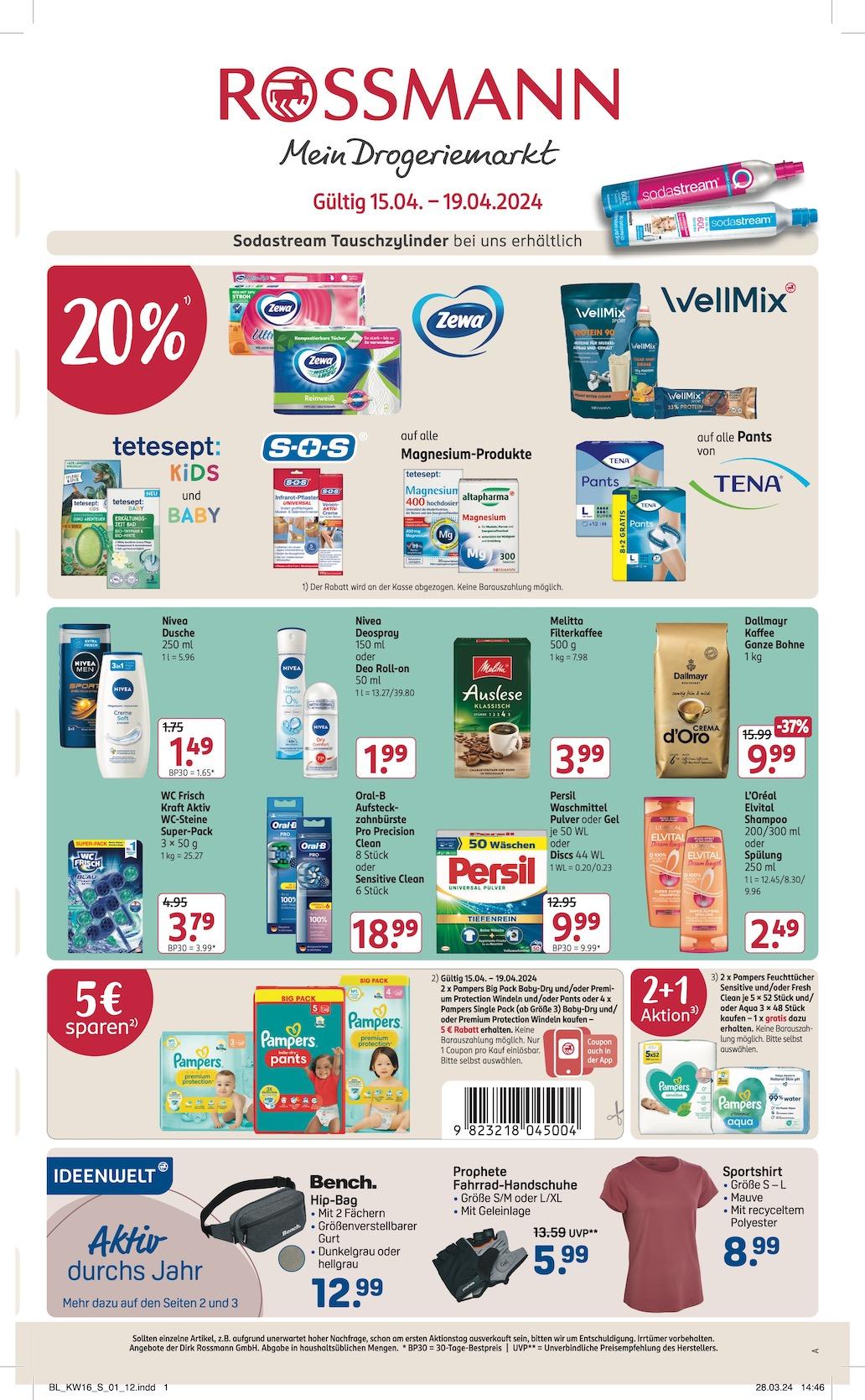 Rossmann Aktueller Prospekt ab Montag Seite 1