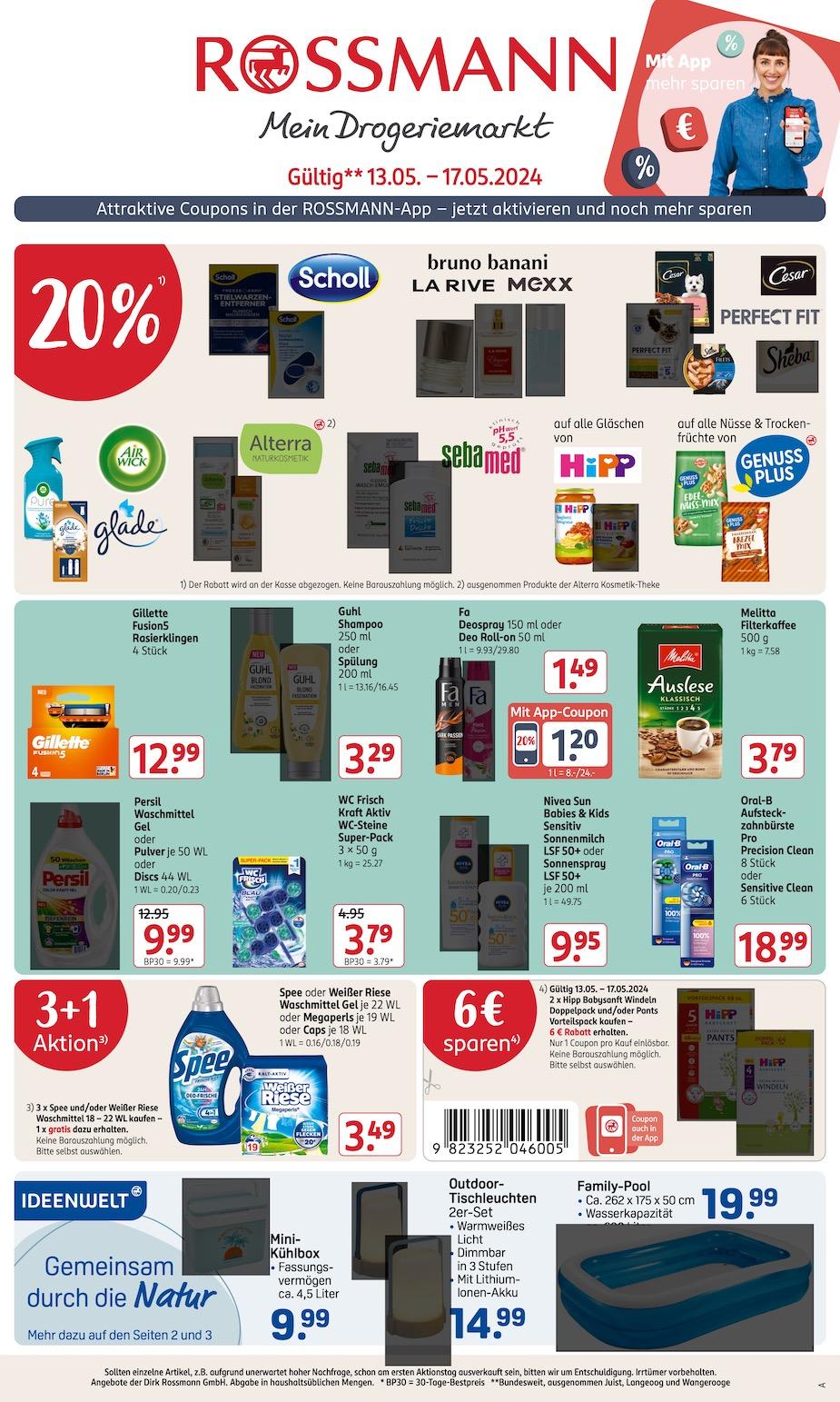 Rossmann Aktueller Prospekt ab Montag Seite 1